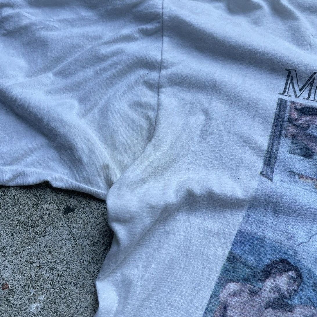 Vintage 90s Michelangelo Thrashed Distressed Faded Tee ERD Grunge Size US XL / EU 56 / 4 - 9 Thumbnail