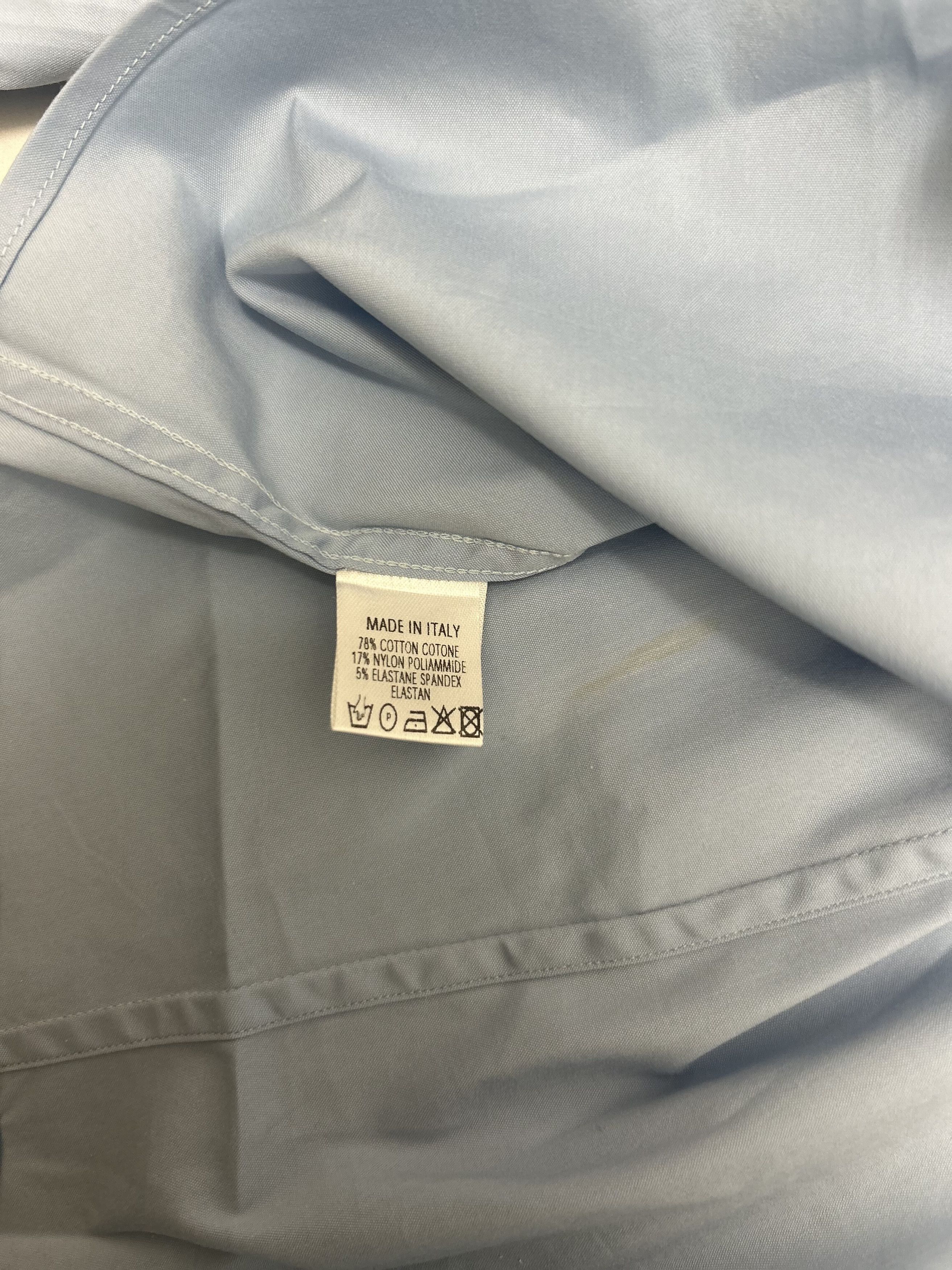 Gucci Gucci Blue Fitted Dress Shirt Size US XL / EU 56 / 4 - 4 Thumbnail