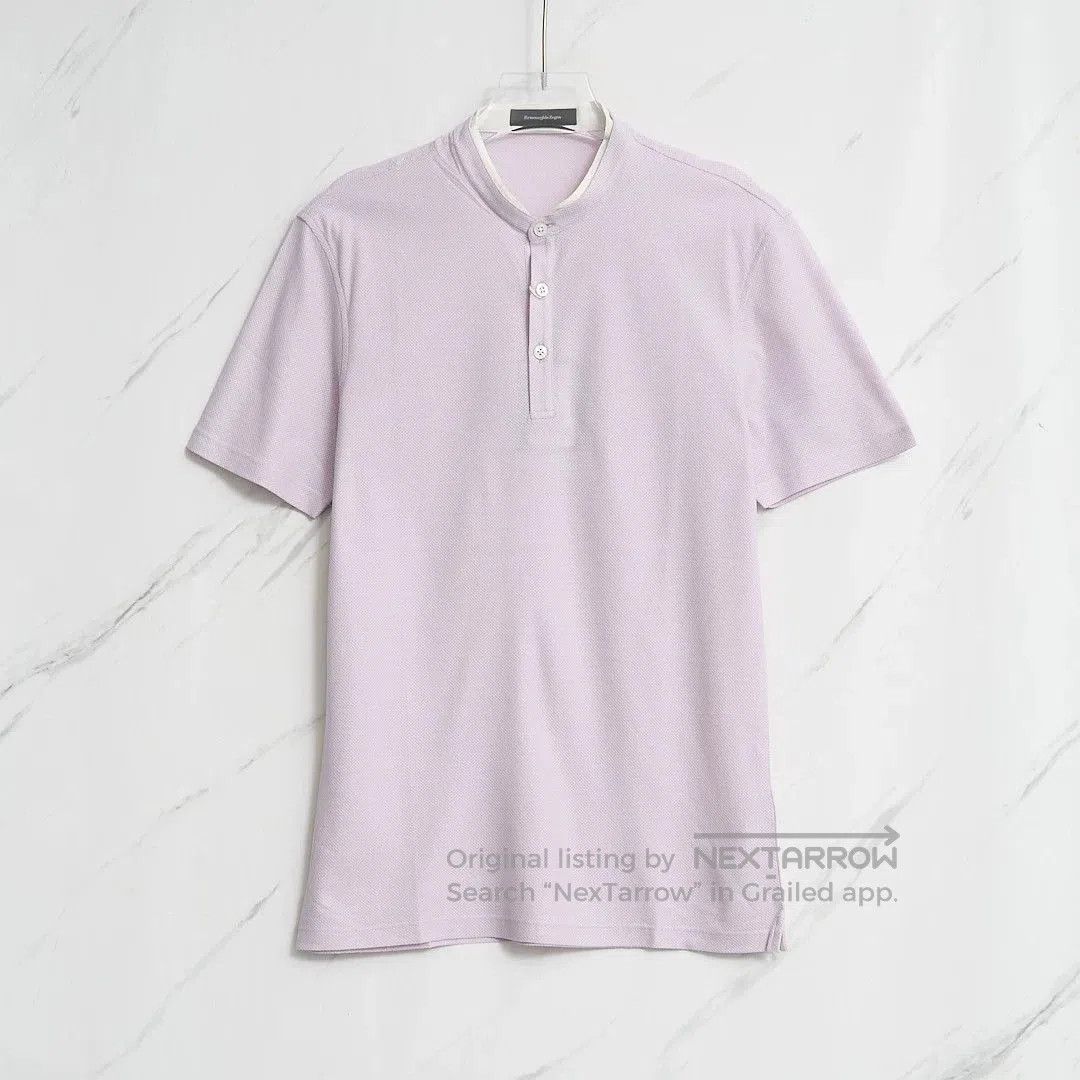 Ermenegildo Zegna Ermenegildo Zegna Men's Henley Textured Top. Size US M / EU 48-50 / 2 - 1 Thumbnail