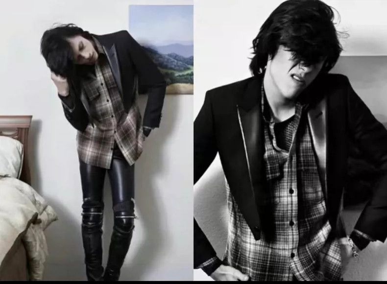 Saint Laurent Paris Saint Laurent Paris 13FW First Year Show Wool Plaid Shirt N Size US M / EU 48-50 / 2 - 7 Thumbnail