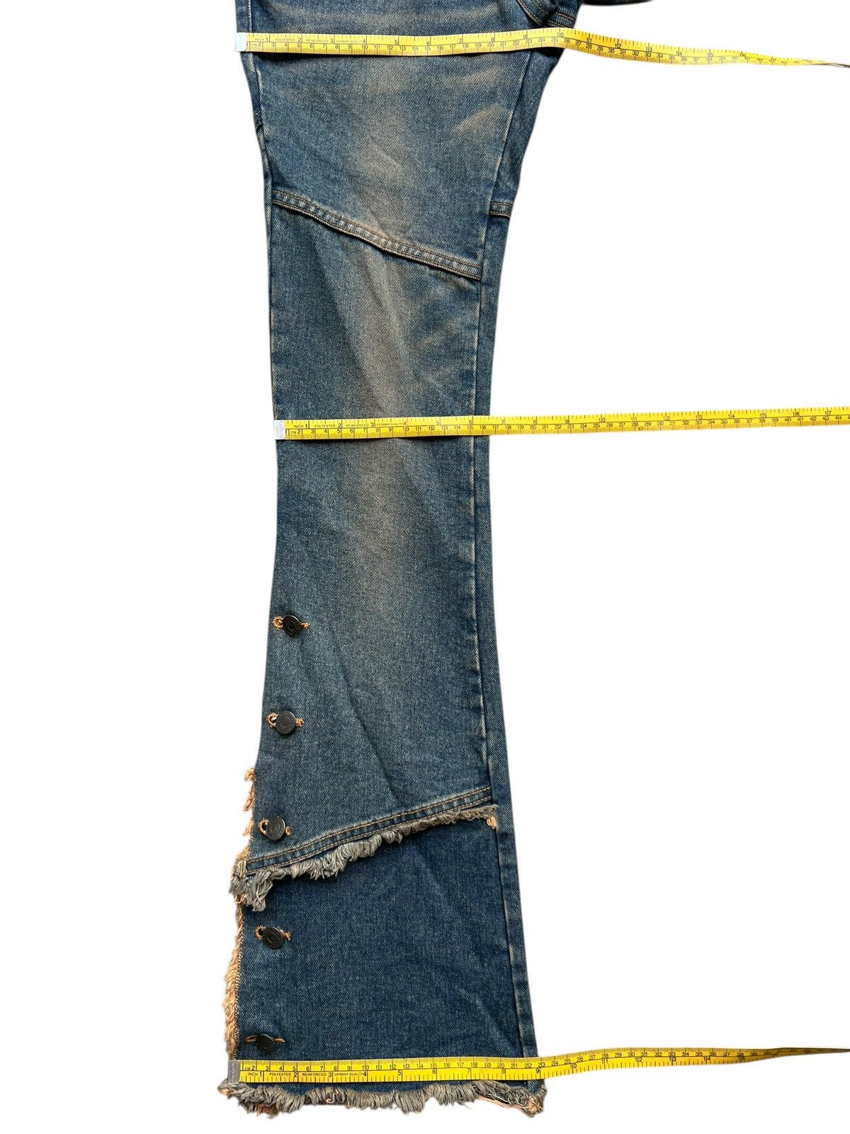 If Six Was Nine Low Rise Bootcut Flare Denim Pants 30x33 Size 30" / US 8 / IT 44 - 12 Thumbnail
