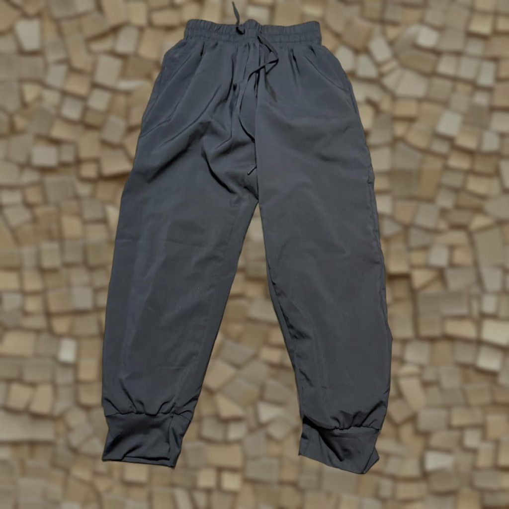 Vintage Downtown Motion Pants Men's Small Black Joggers Tie Waist Mid Rise Stretch Size US 29 - 1 Thumbnail