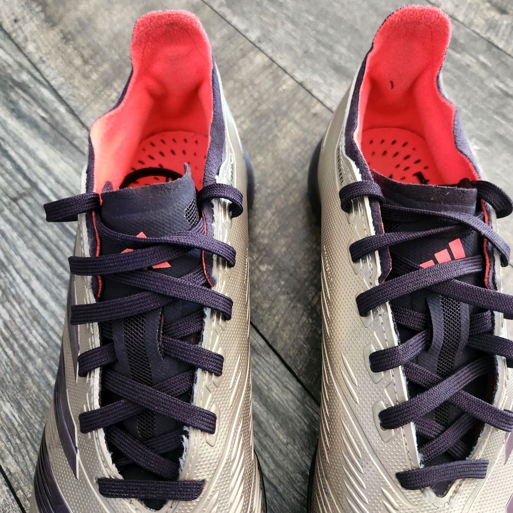 Adidas Adidas Predator League TF Futbol Soccer Cleats Mens 6.5 Metallic Silver Size US 7 / EU 40 - 3 Thumbnail
