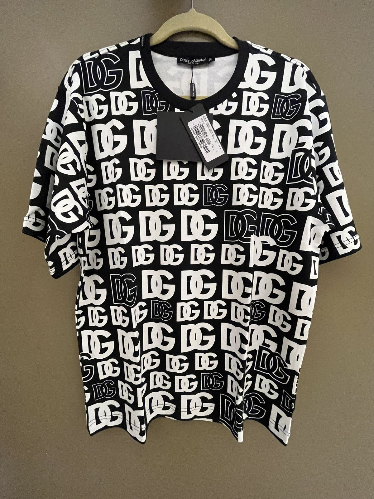 Dolce & Gabbana all-over DG logo-print T-shirt Size US M / EU 48-50 / 2 - 1 Thumbnail