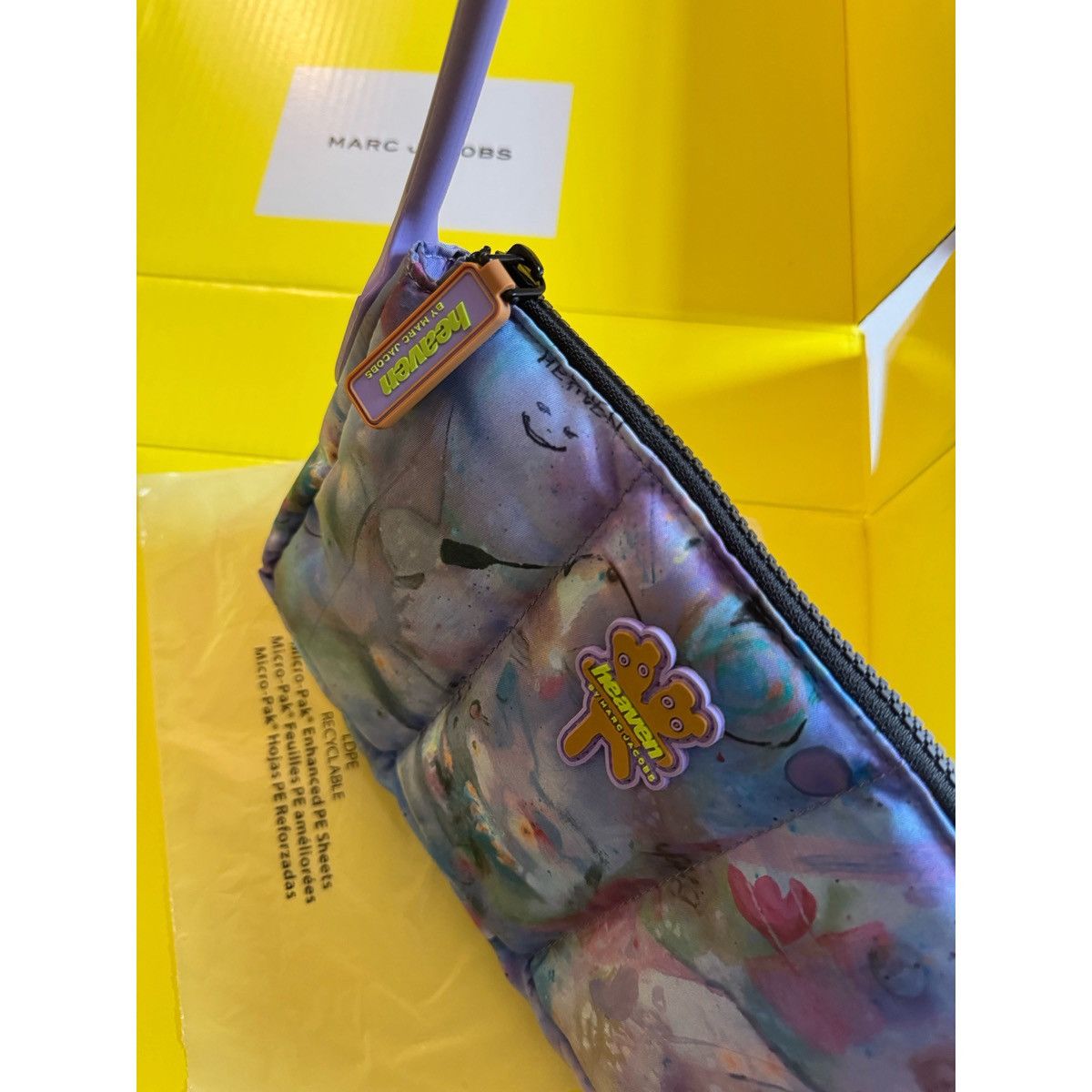 Heaven by Marc Jacobs MARC JACOBS PURPLE ALL OVER PRINT BAG CLAIRE BARROW ARTWORK Size ONE SIZE - 9 Thumbnail