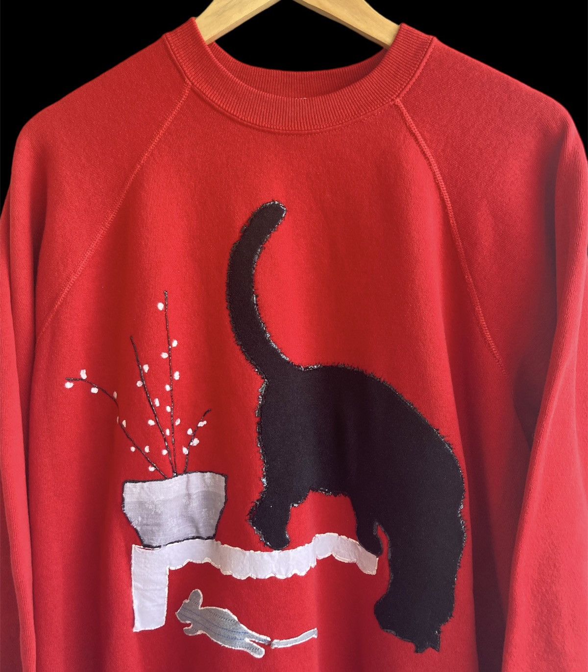 Other Vintage Cat and mouse Art crewneck sweatshirt 80s 90s L Size US L / EU 52-54 / 3 - 5 Thumbnail