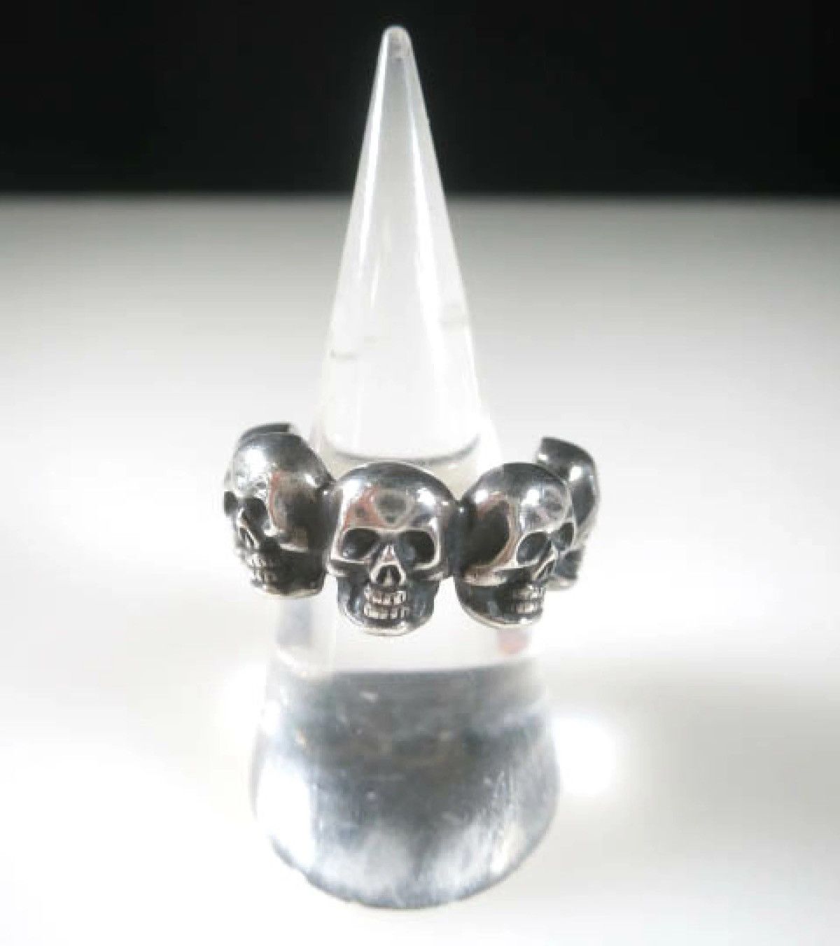Jean Paul Gaultier US9 Vintage Jean Paul Gaultier Skull silver 925 Ring 19 Size ONE SIZE - 1 Thumbnail