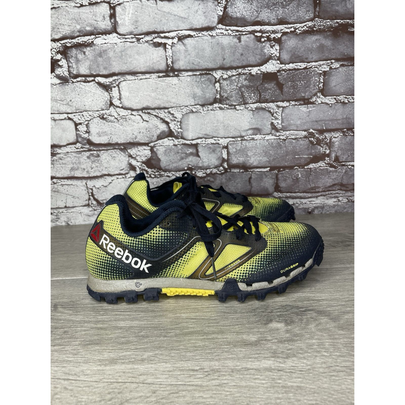 Reebok Reebok H20Drain DuraGrip FitFrame Black Yellow Running Gym S Size US 7.5 / IT 37.5 - 12 Thumbnail