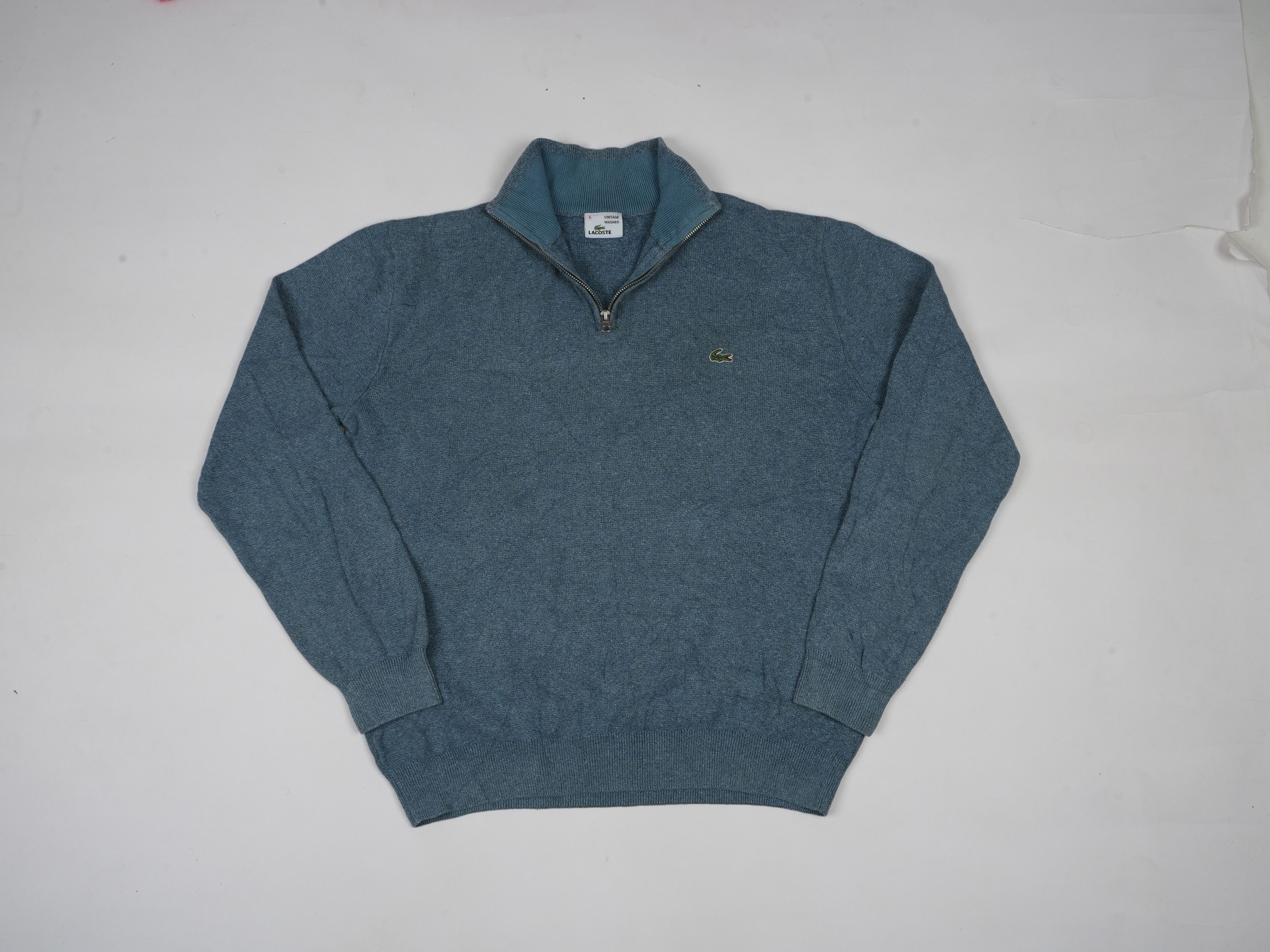 Lacoste Vintage Lacoste Half Zip Sweater Size US L / EU 52-54 / 3 - 1 Thumbnail