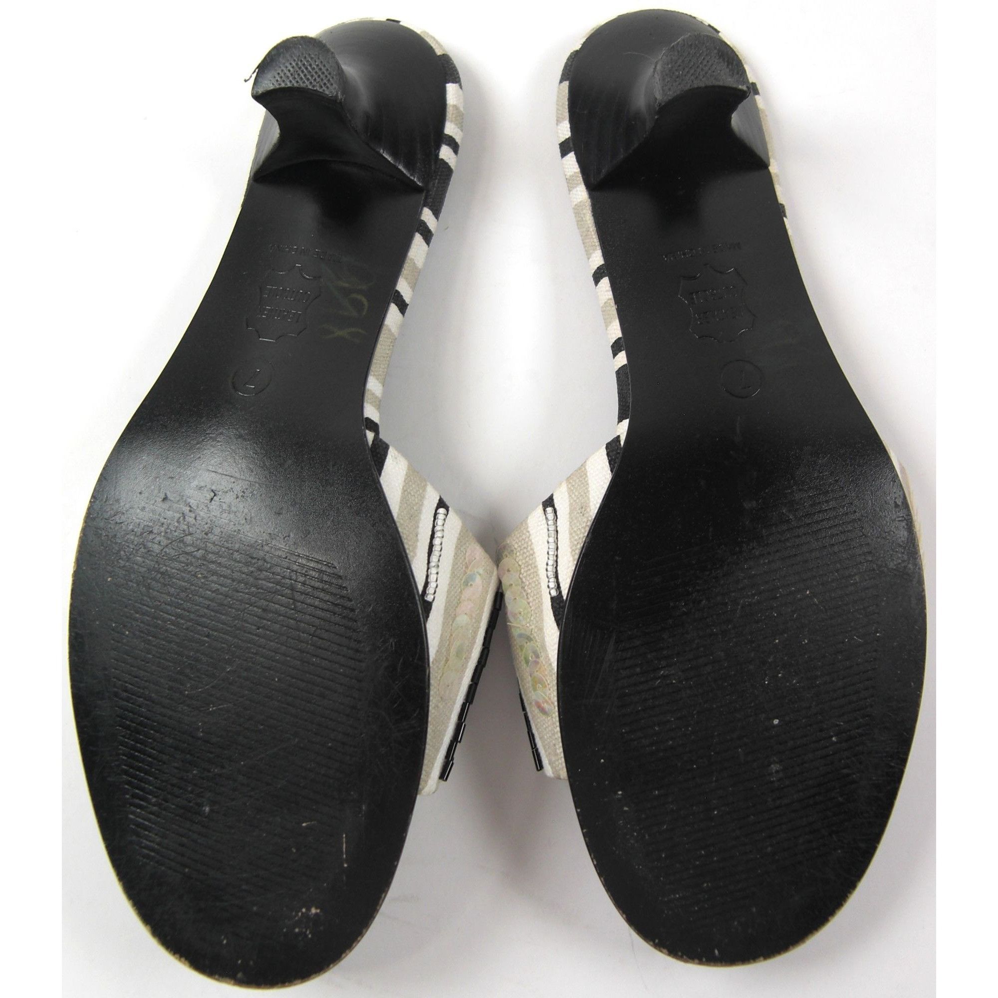 Other Casual Corner Flat Striped Opened Toe Sandals Women's Size 7 Size US 7 / IT 37 - 5 Thumbnail