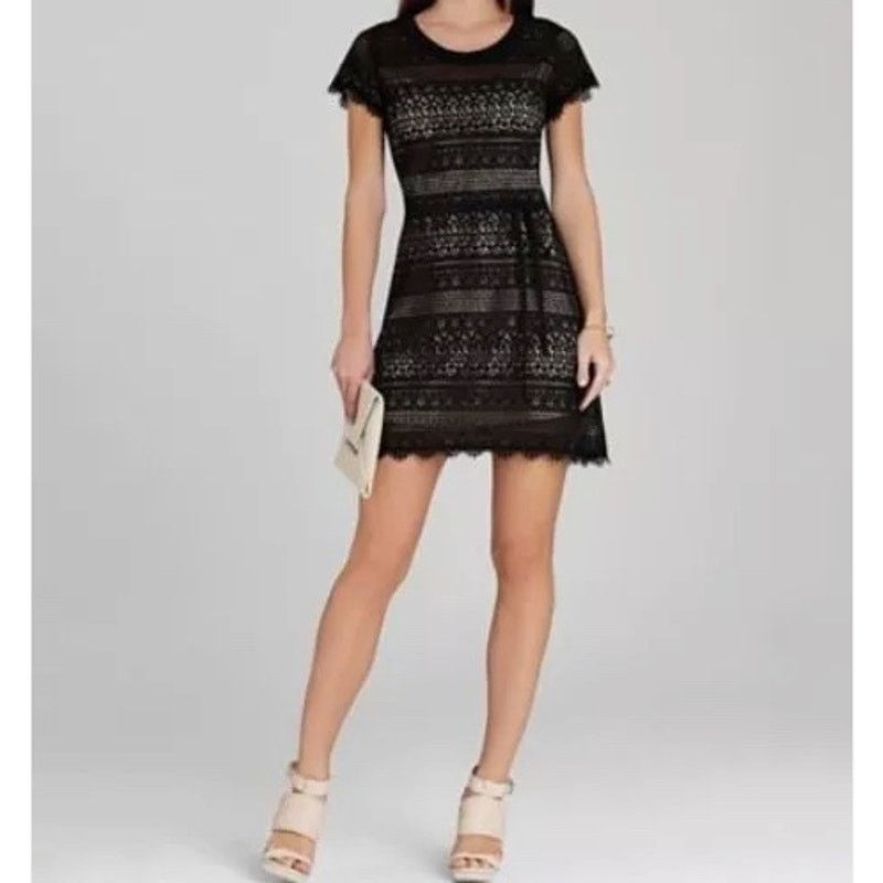 Other BCBGMAXAZRIA Darlita Lace Sheath Dress - Size 6 - Black -EUC Size M / US 6-8 / IT 42-44 - 8 Thumbnail