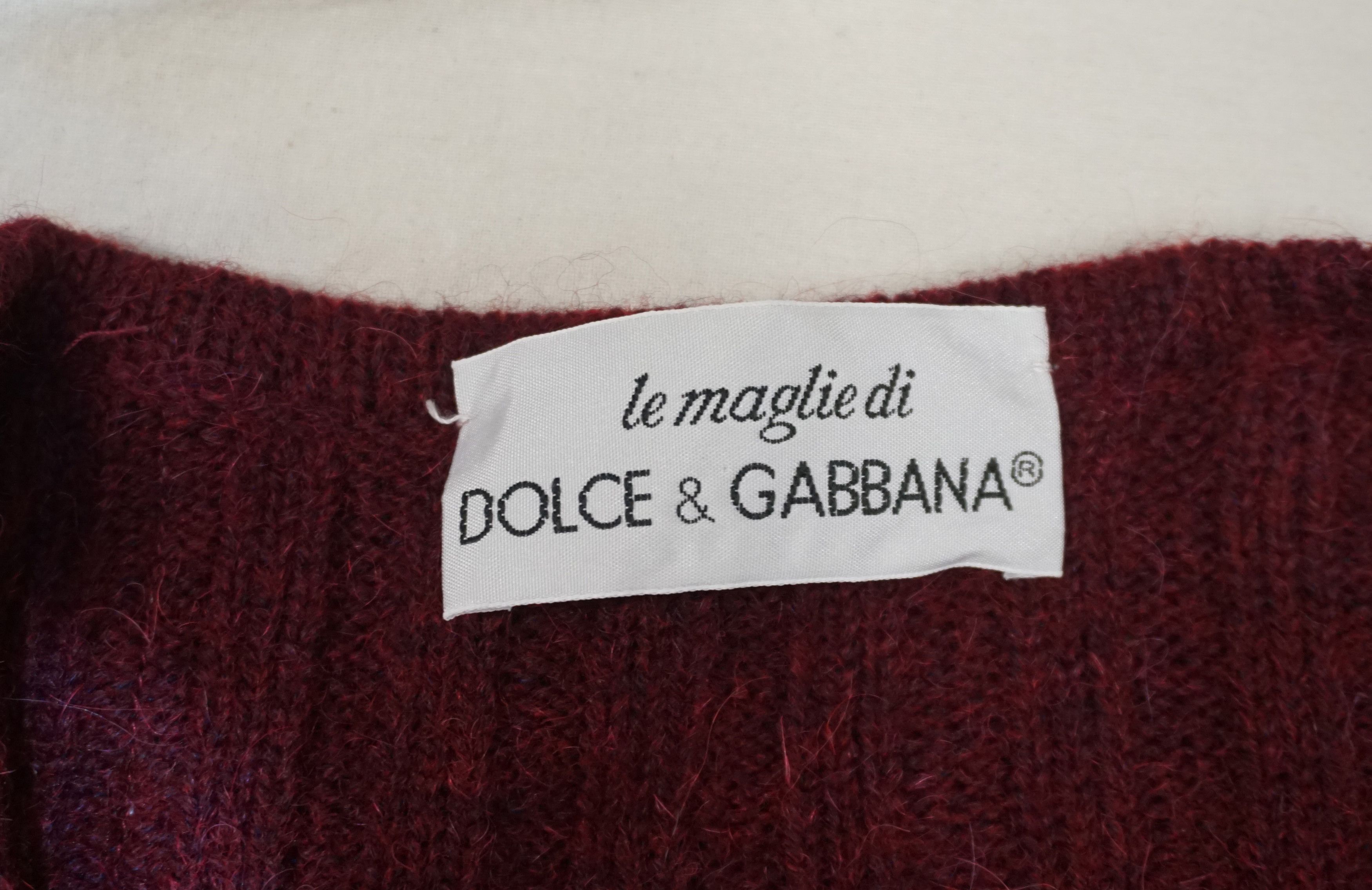 Dolce & Gabbana Early 90's Dolce & Gannana Knit Cardigan Size US L / EU 52-54 / 3 - 3 Thumbnail