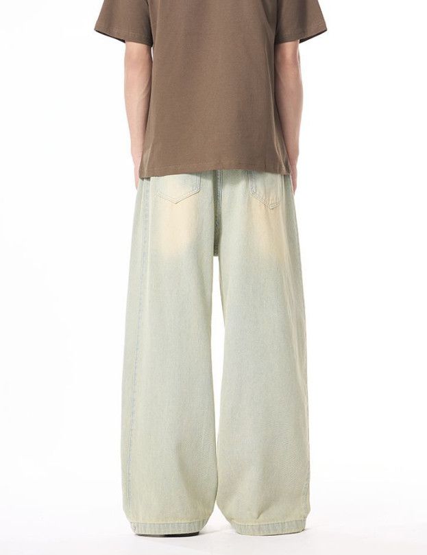 Japanese Brand Retro American high street distressed wide-leg jeans Size US 32 / EU 48 - 4 Thumbnail