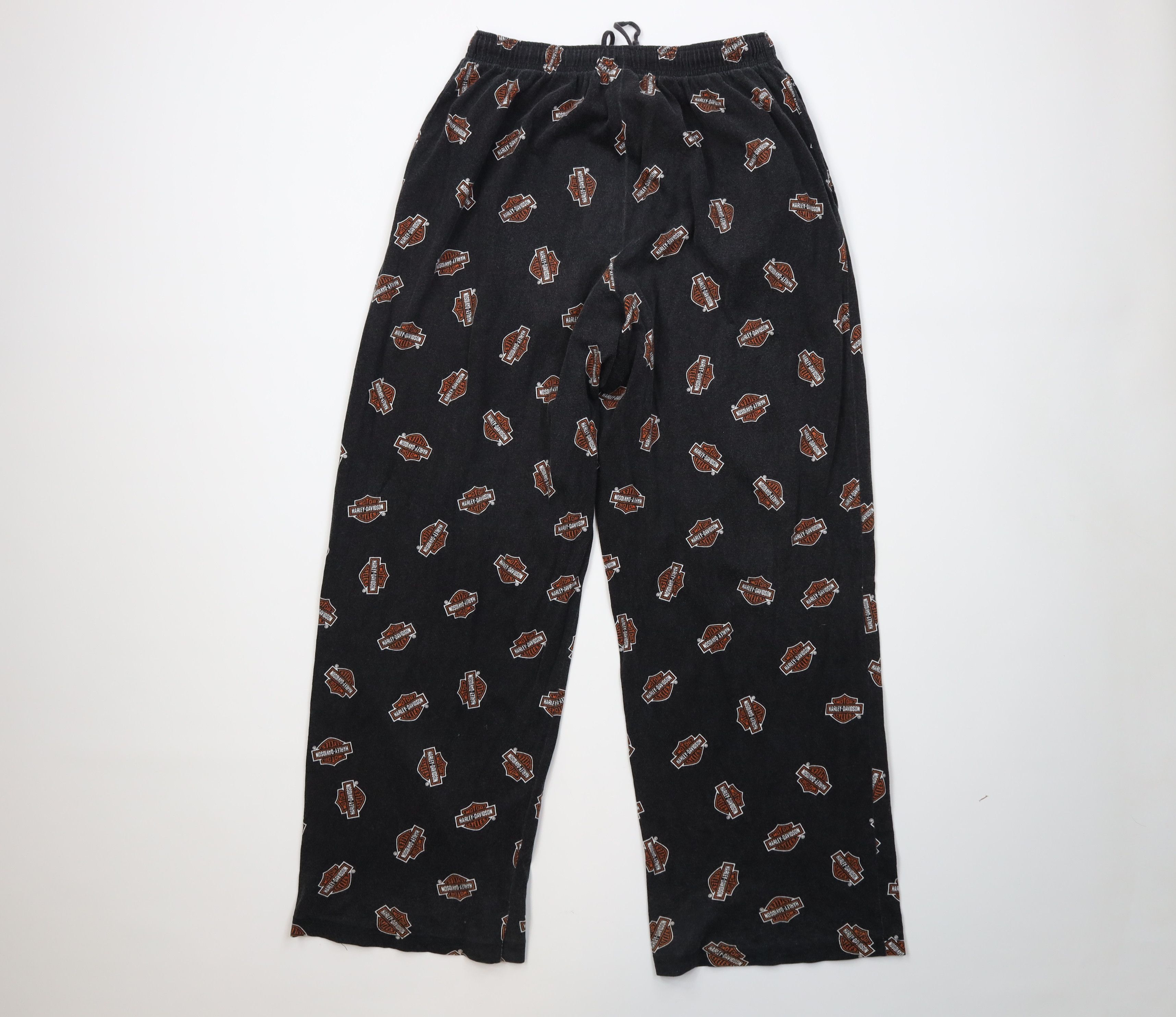 Harley Davidson Vintage 90s Harley Davidson All Over Print Wide Leg Pants Size US 38 / EU 54 - 10 Thumbnail