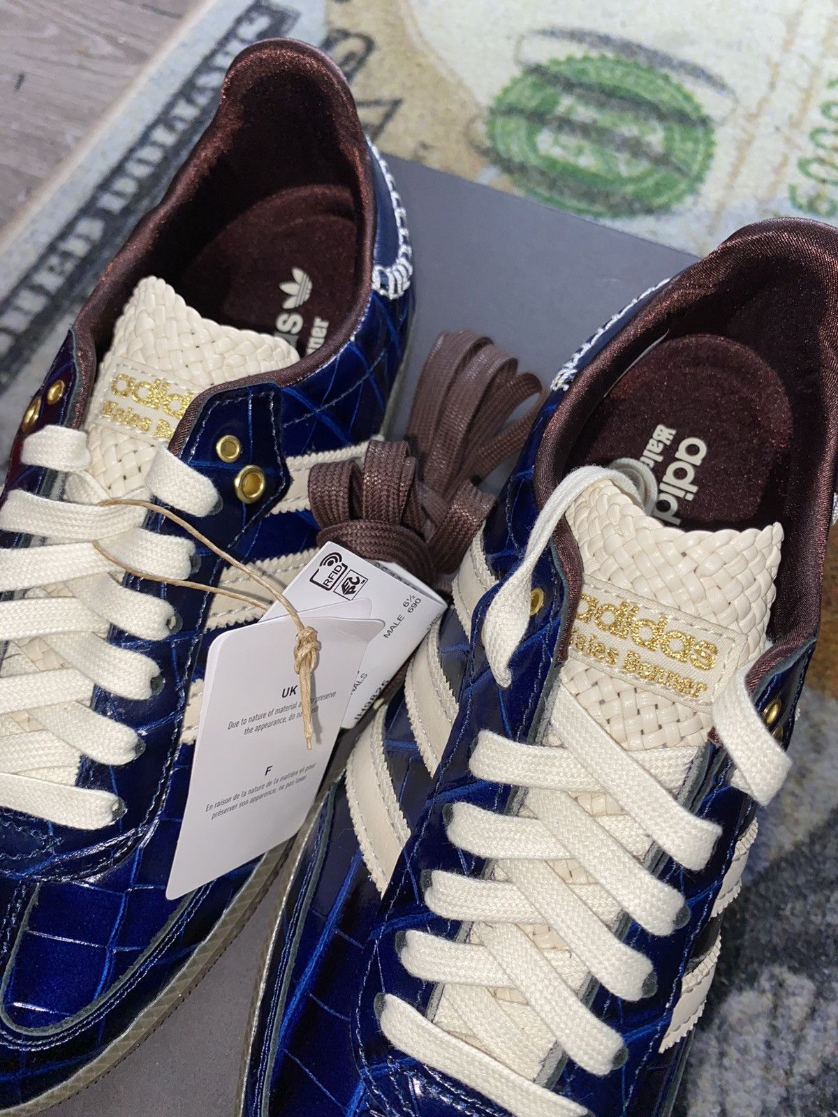 Adidas × Wales Bonner Adidas Samba Wales Bonner Navy Croc (8 Womens) Size US 7 / EU 40 - 6 Thumbnail