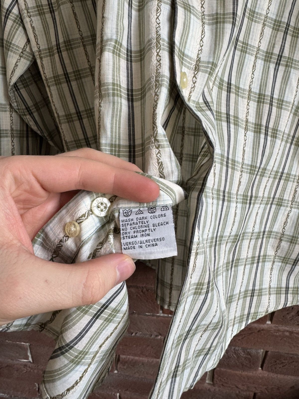 Vintage Vintage 90s Yves Saint Laurent Button Up Shirt Long Sleeve Size US XL / EU 56 / 4 - 7 Thumbnail