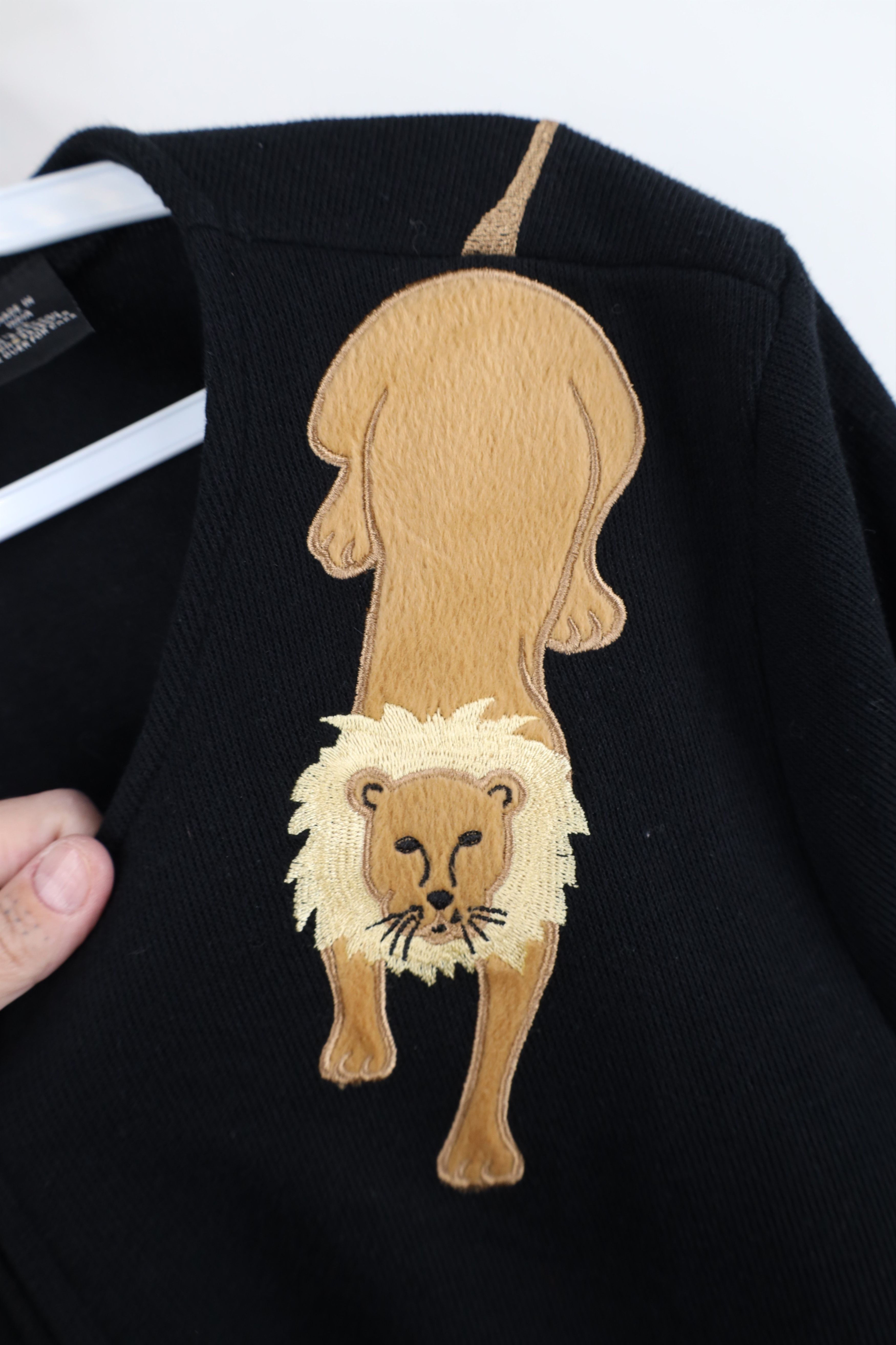 Vintage Vintage Streetwear Safari Lion Ribbed Knit Zip Sweater Size XL / US 12-14 / IT 48-50 - 8 Thumbnail