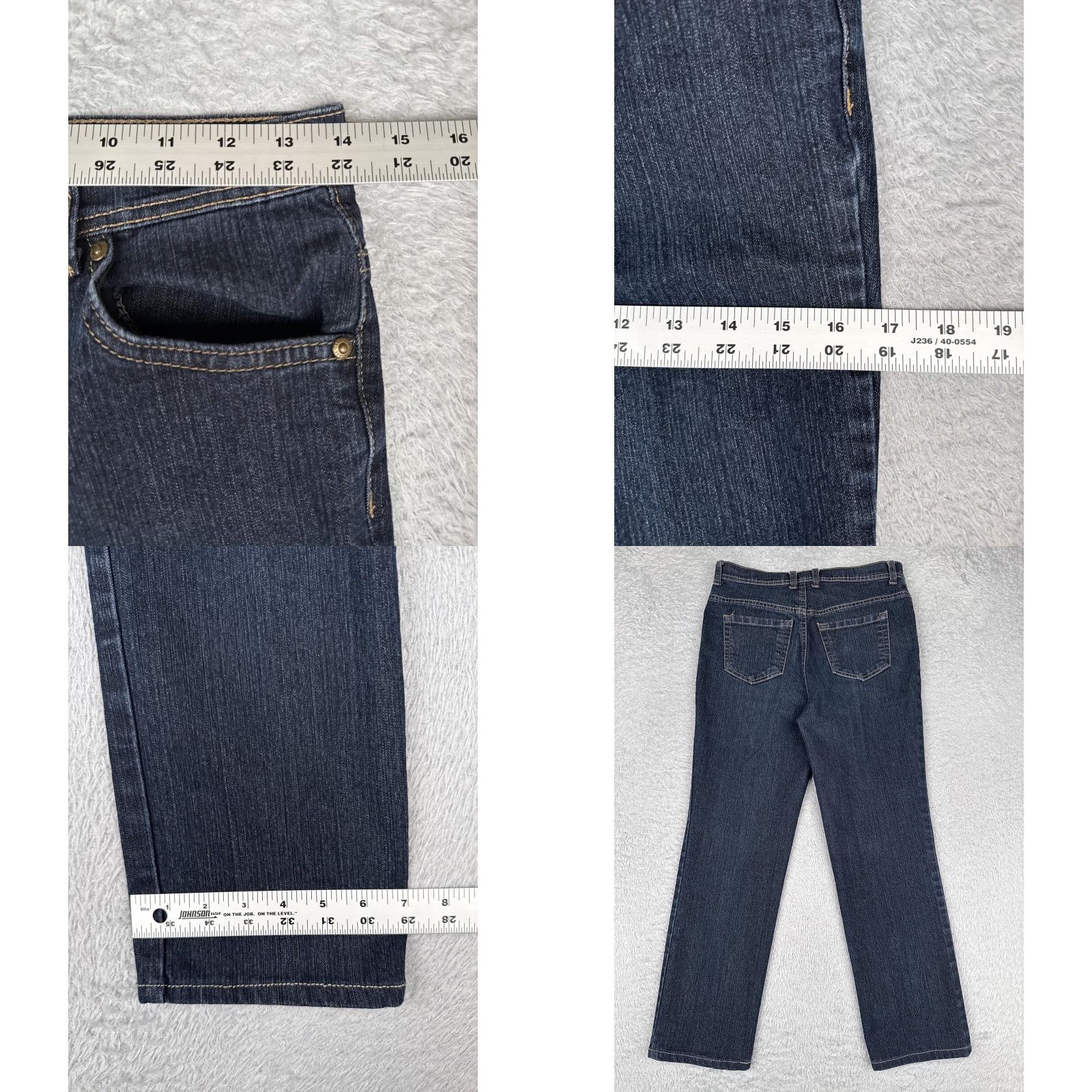 Style & Co Style & Co Petite Jeans Womens 6P Blue Dark Wash Natural Fit Five Pocket Zip Fly Size 28" / US 6 / IT 42 - 9 Thumbnail