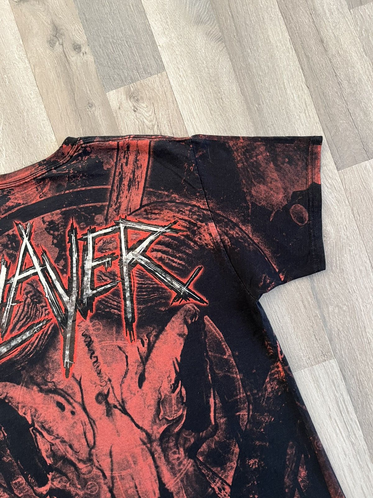 Slayer Vintage 00s Slayer AOP Baphomet Tee Size US L / EU 52-54 / 3 - 10 Thumbnail
