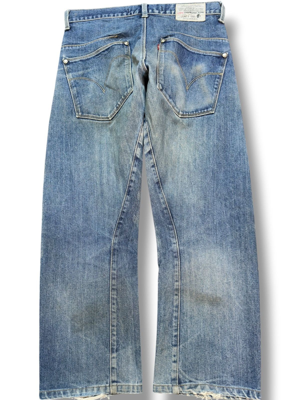 Engineered Garments × Levi's Vintage Levi’s Engineered Mudwash Ripped Distressed Denim Size US 30 / EU 46 - 4 Thumbnail