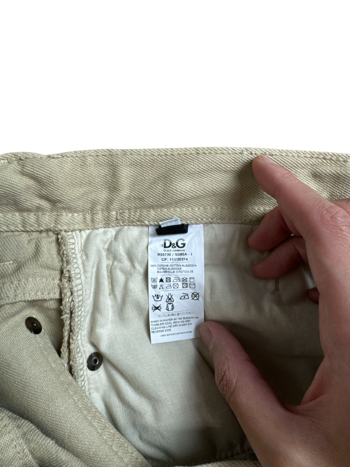 Dolce & Gabbana D&G Dolce & gabbana denim distressed short yellow size 31 Size US 31 - 6 Thumbnail