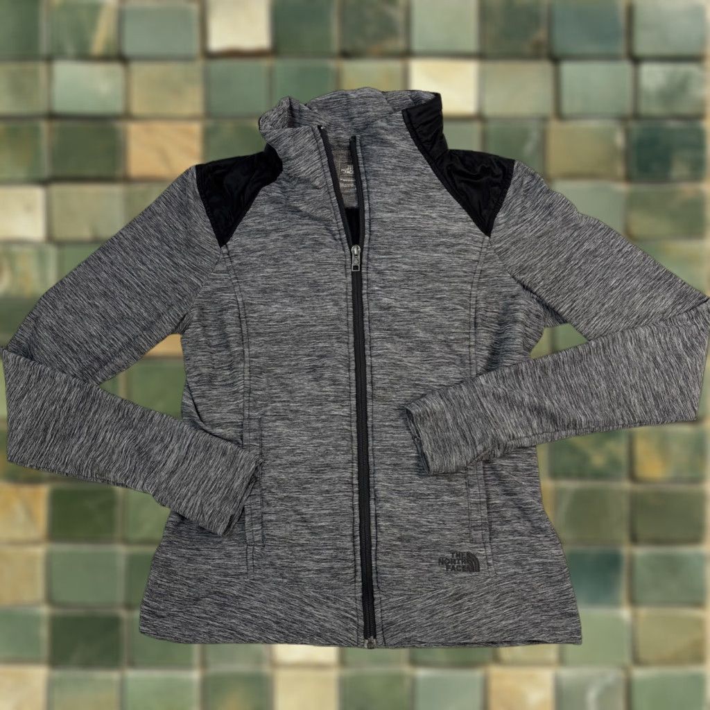 The North Face The North Face Soft Stretch Full Zip Insulated Jacket Womens Small Grey Black Size S / US 4 / IT 40 - 1 Thumbnail