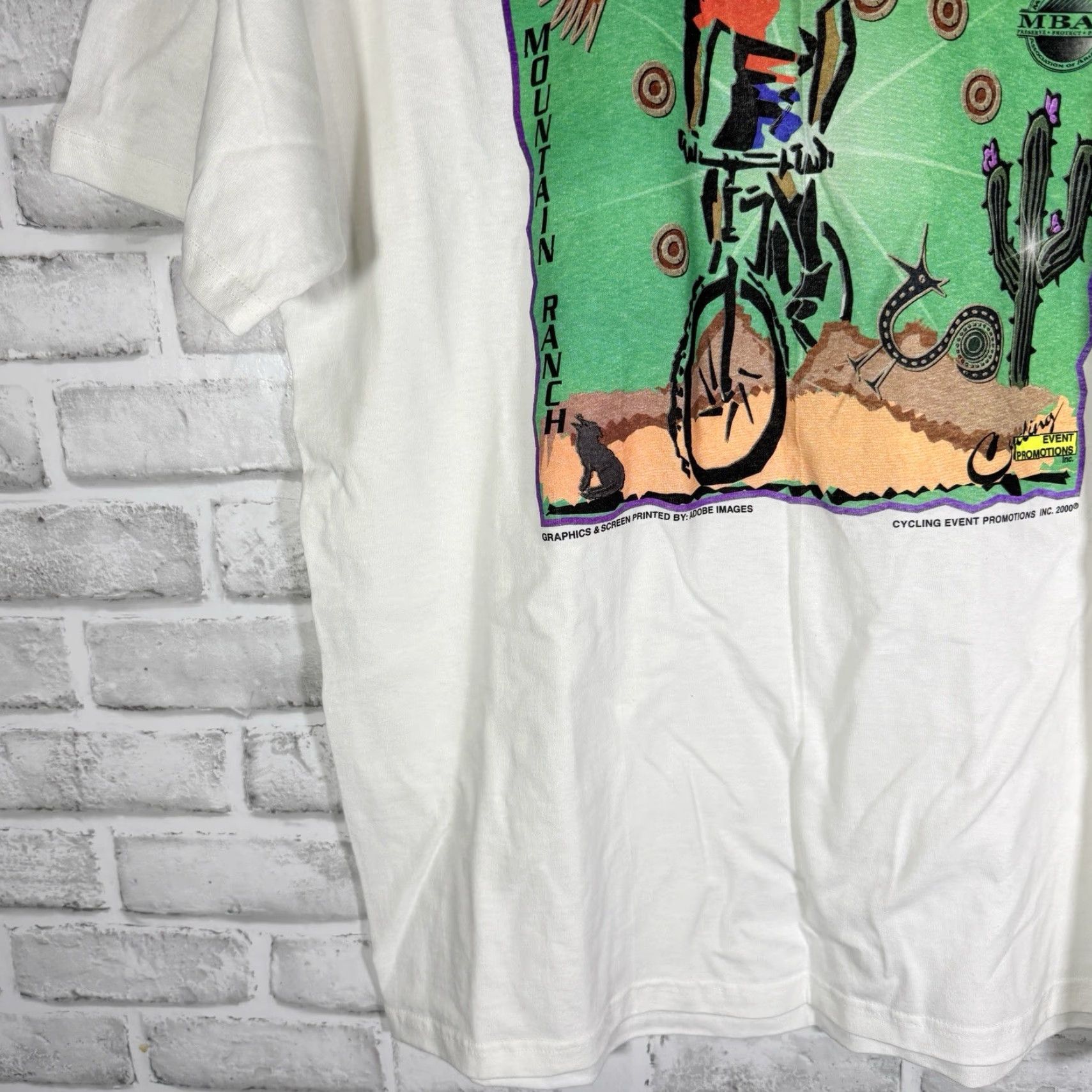 Hanes VINTAGE Hanes Carrera Grande 2000 White Graphic Tee Mens Size L Adult Regular Shirt Graphic Tee 2000s Mens Size US L / EU 52-54 / 3 - 3 Thumbnail