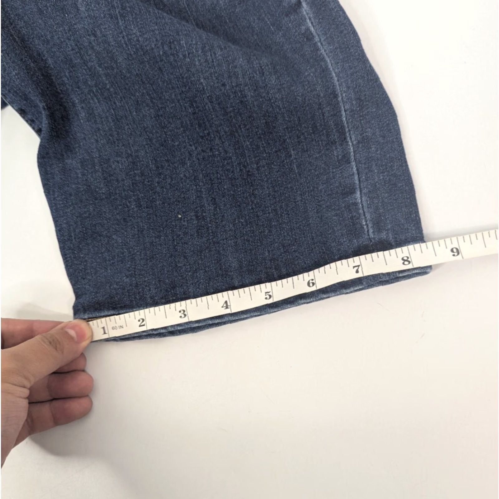 Vintage Lane Bryant Jeans Signature Fit Boyfriend Capris Women Plus Size 20 Blue Cotton Polyester Spandex Denim Mid Rise 8.5-10.5 Pockets Button Zipper Size ONE SIZE - 6 Thumbnail