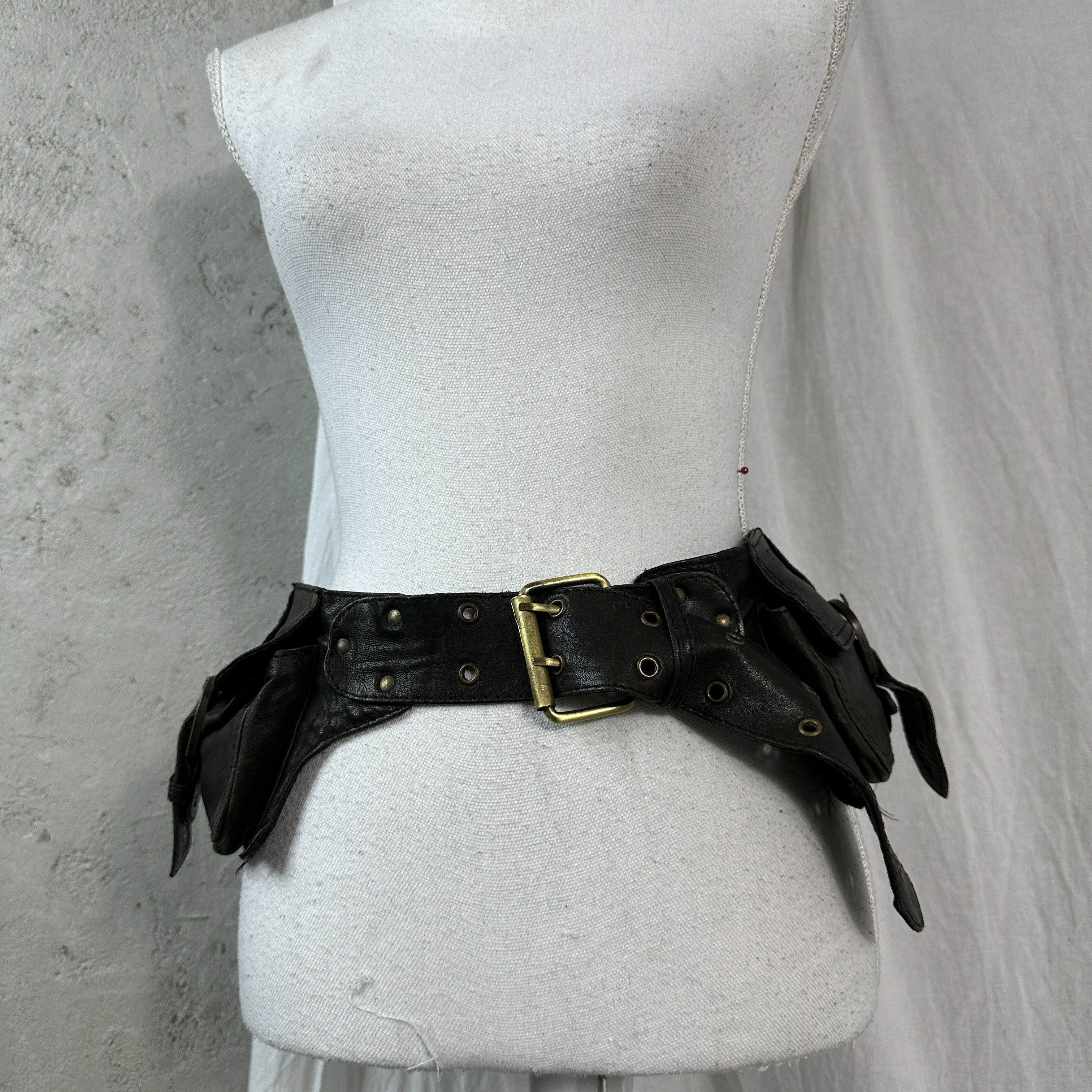 Vintage Leather Belt Size ONE SIZE - 6 Thumbnail