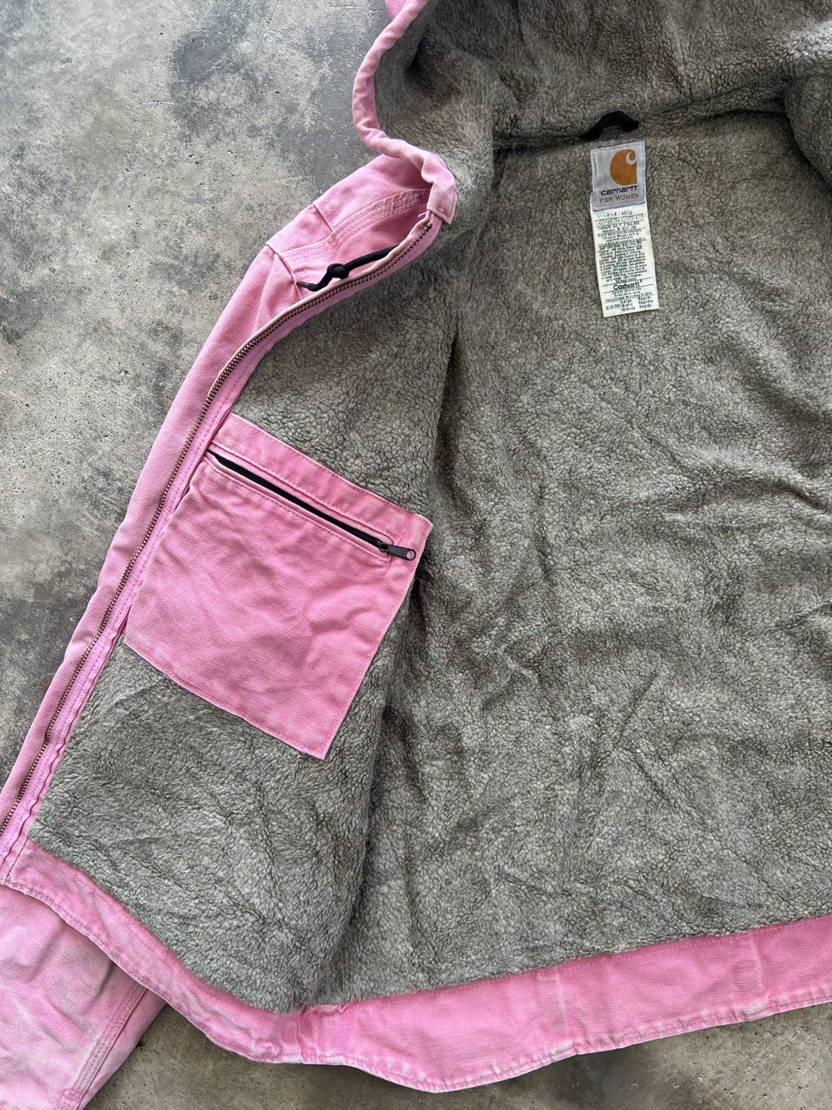 Carhartt Vintage J141 PKR Faded Carhartt Rose Detroit Hoodie Jacket Size US L / EU 52-54 / 3 - 9 Thumbnail