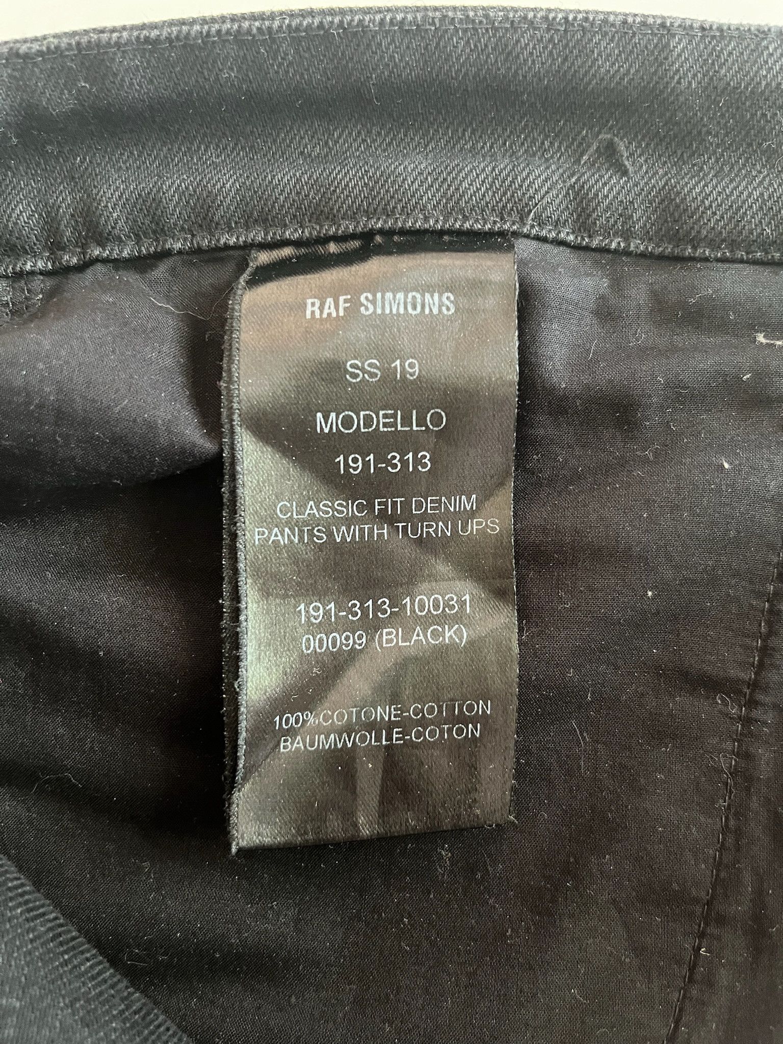 Raf Simons Raf Simons classic fit turn up denim pants Size US 29 - 3 Thumbnail