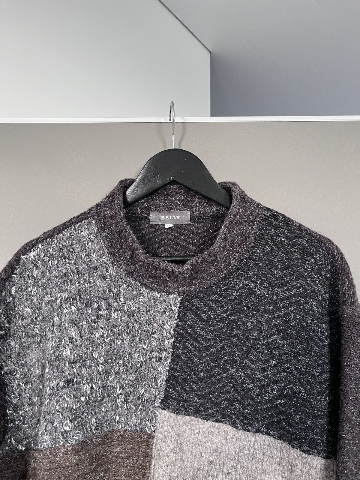 Bally Bally Patchwork Wool Chunky Hobo Sweater Size US L / EU 52-54 / 3 - 2 Thumbnail