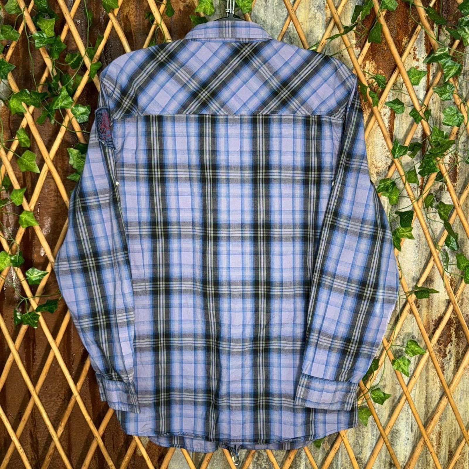 Point Zero Vintage y2k point zero grunge raw 2000s plaid flannel shirt Size US XL / EU 56 / 4 - 2 Thumbnail