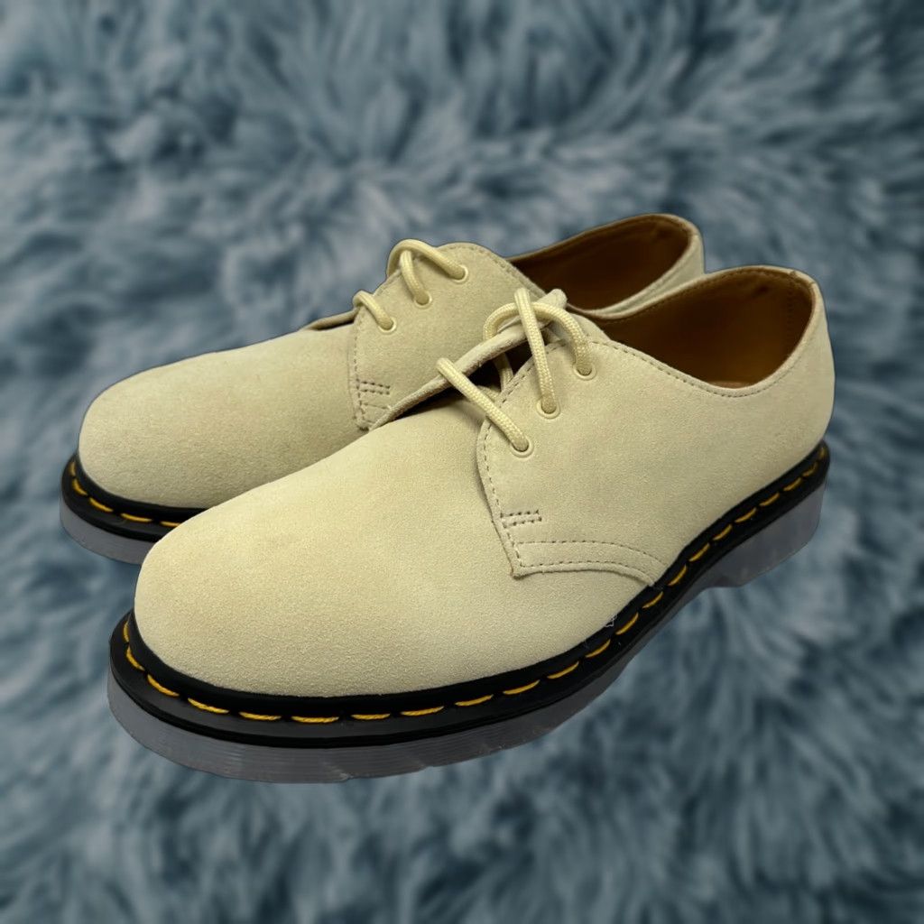 Dr. Martens Dr Martens 1461 Iced Mens 8 Low Top Oxford Shoes Ivory Toile Cream E.H. Suede Size US M / EU 48-50 / 2 - 1 Thumbnail