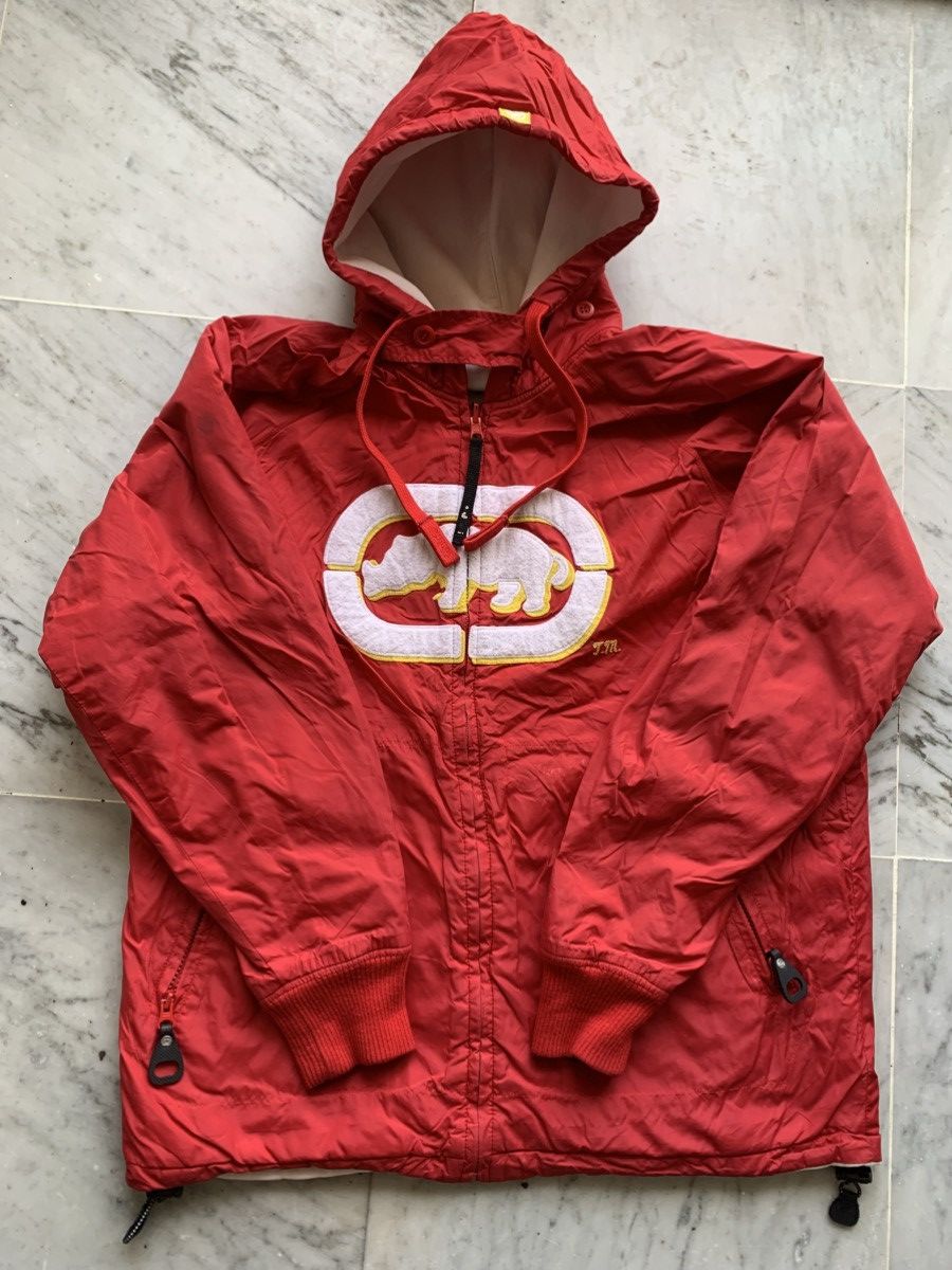 Ecko Unltd. ECKO UNLTD red Vintage hooded double sided jacket Size US M / EU 48-50 / 2 - 1 Thumbnail