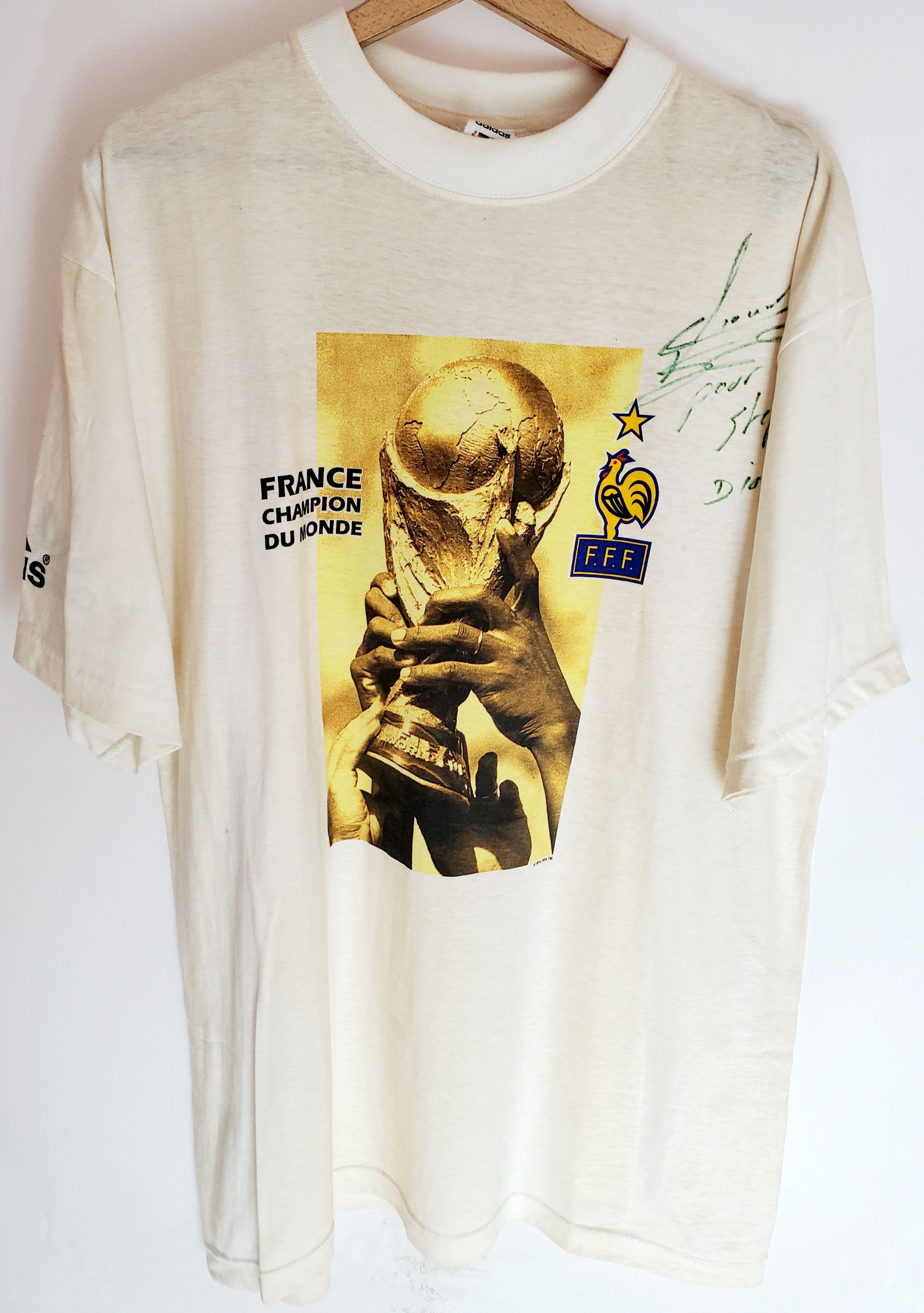 Adidas France Vintage Adidas Champion du monde FIFA World Cup 98 Xl Size US XL / EU 56 / 4 - 1 Thumbnail