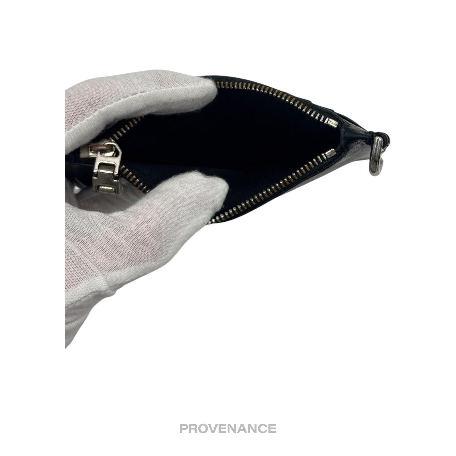 Givenchy 🔴 Givenchy 4G Logo Zip Card Holder Wallet - Black Leather Size ONE SIZE - 7 Thumbnail