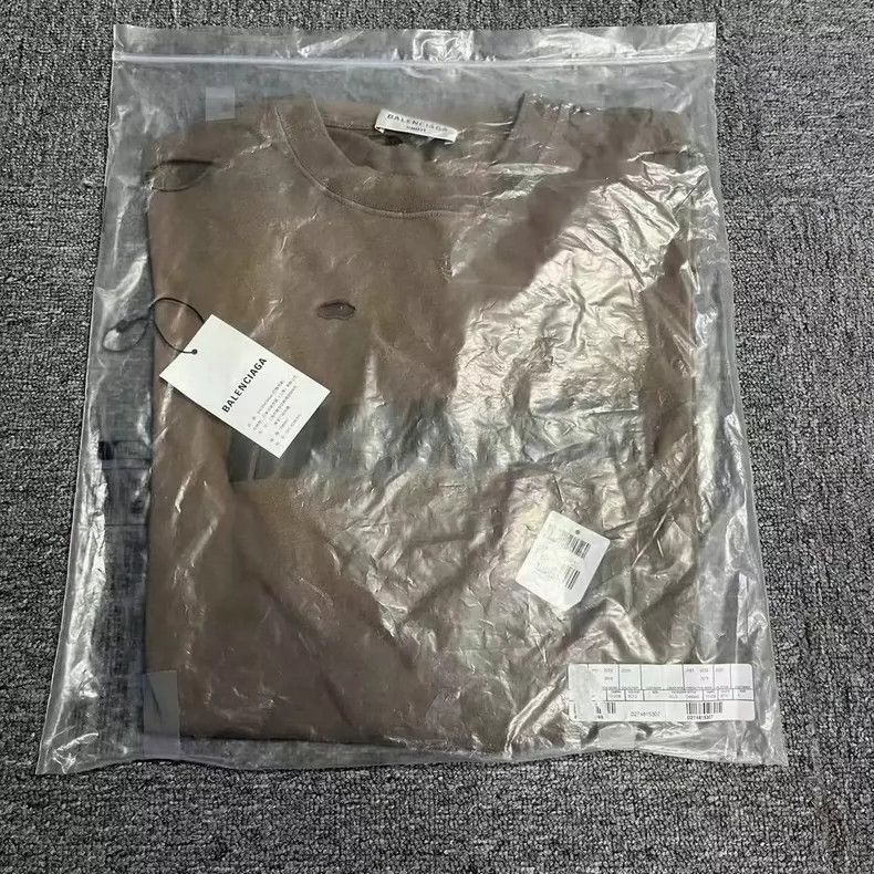 Balenciaga Balenciaga Grey solid logo printed short sleeve T-shirt Size US XS / EU 42 / 0 - 6 Thumbnail