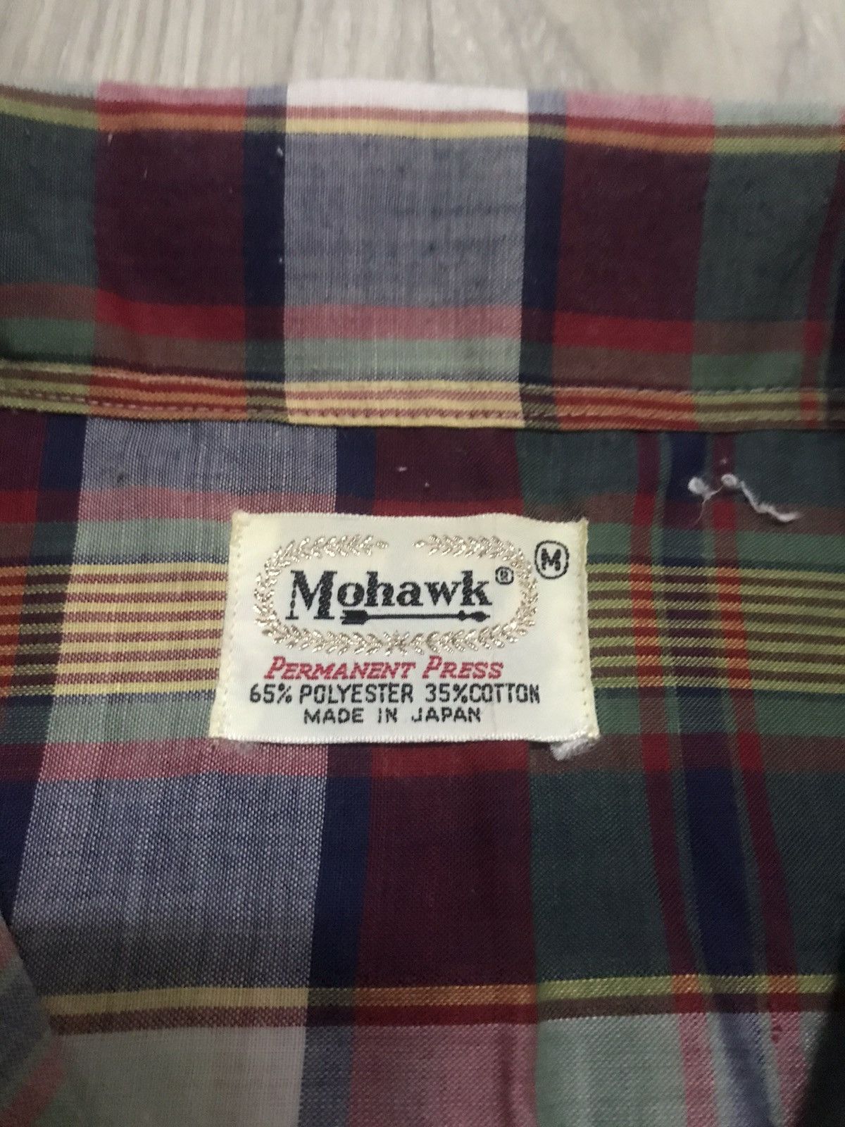 Vintage Vintage MOHAWK Polycotton Open Collar Shirt Size US M / EU 48-50 / 2 - 5 Thumbnail
