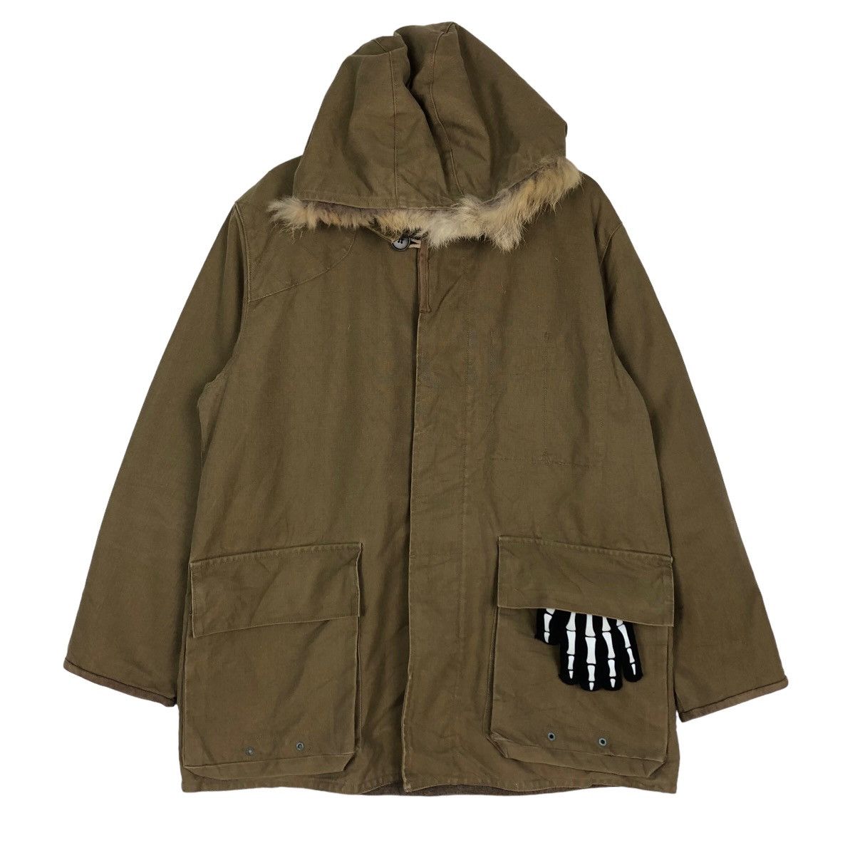 Japanese Brand 🔥RARE MOHAIR HOODIE CHORE JACKET EDIFICE VETEMENTS Size US M / EU 48-50 / 2 - 1 Thumbnail