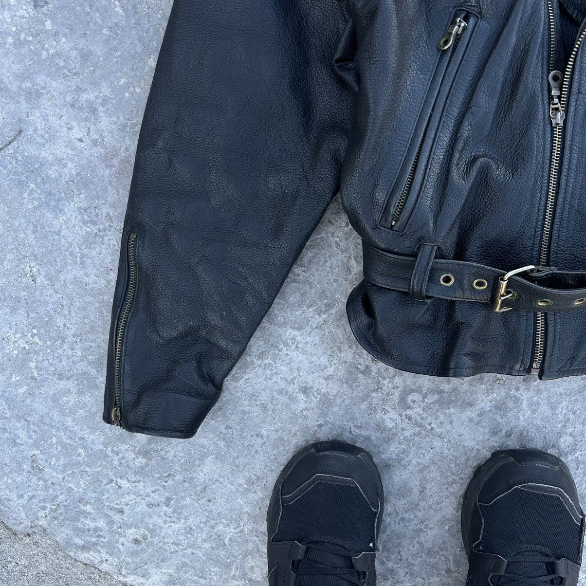 Japanese Brand Vintage Japanese Style Rare Leather Moto Jacket Smash 90s Size US S / EU 44-46 / 1 - 3 Thumbnail