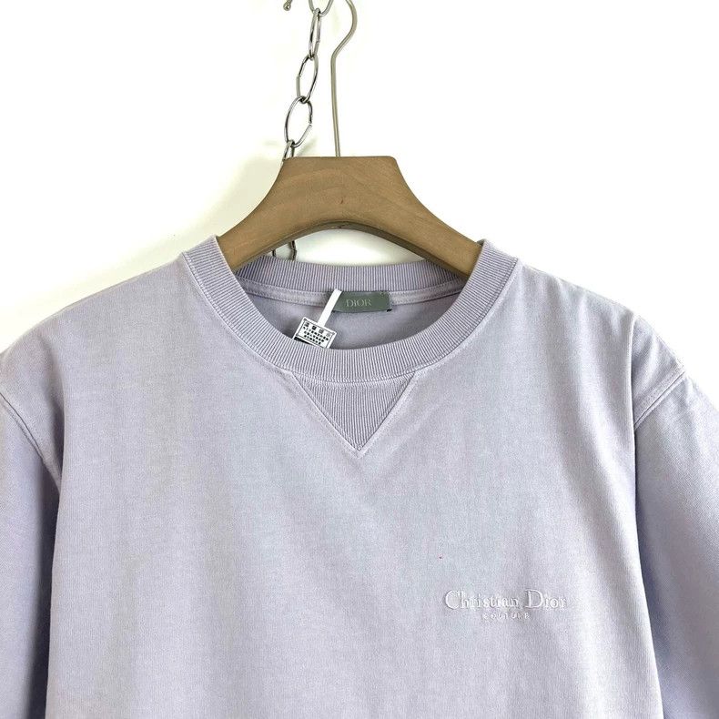 Dior Dior Taro purple embroidered logo short sleeves Size S / US 4 / IT 40 - 3 Thumbnail