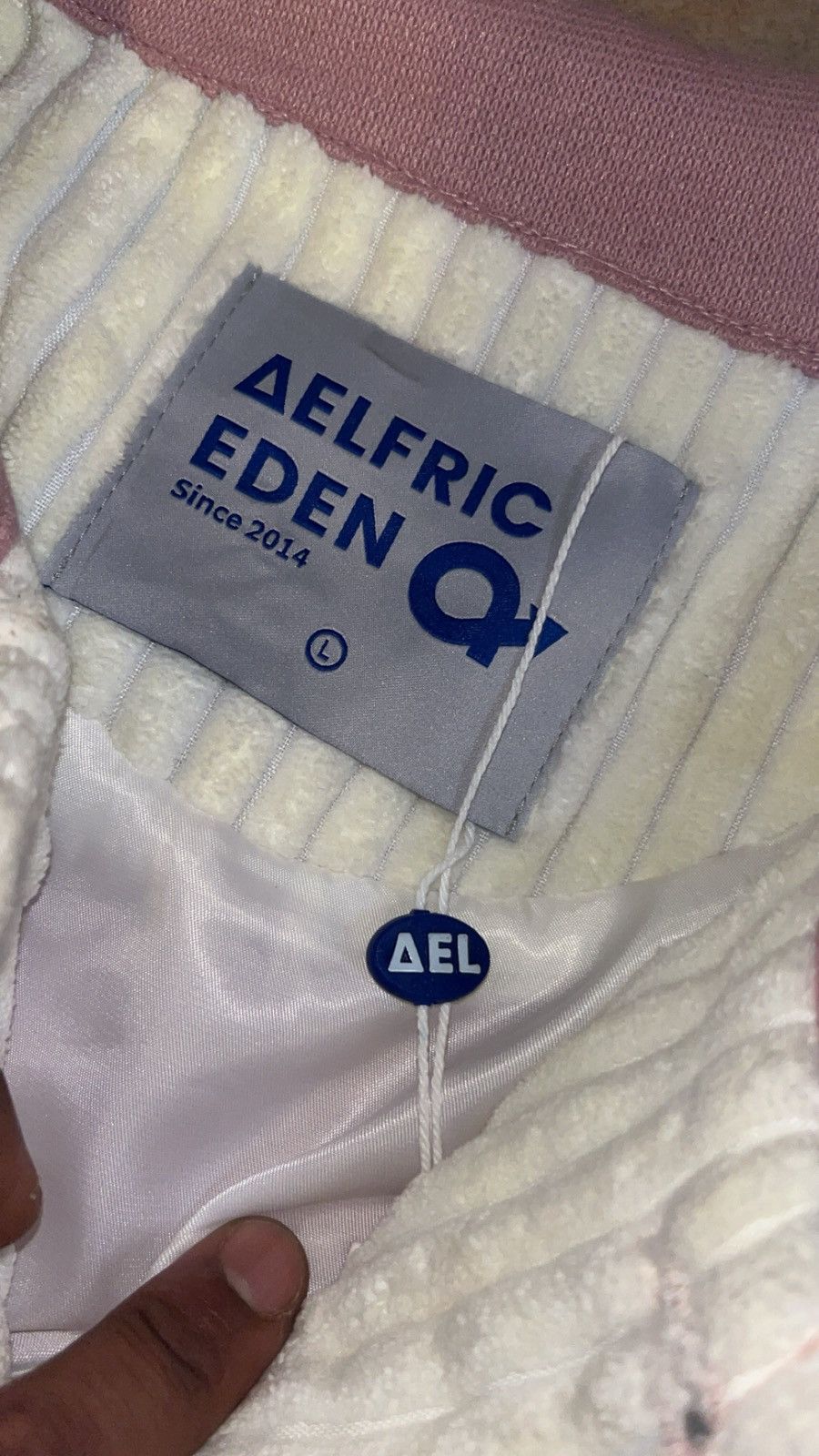 Designer × Vintage Aelfric Eden corduroy jacket in pink and blue Size US L / EU 52-54 / 3 - 2 Thumbnail