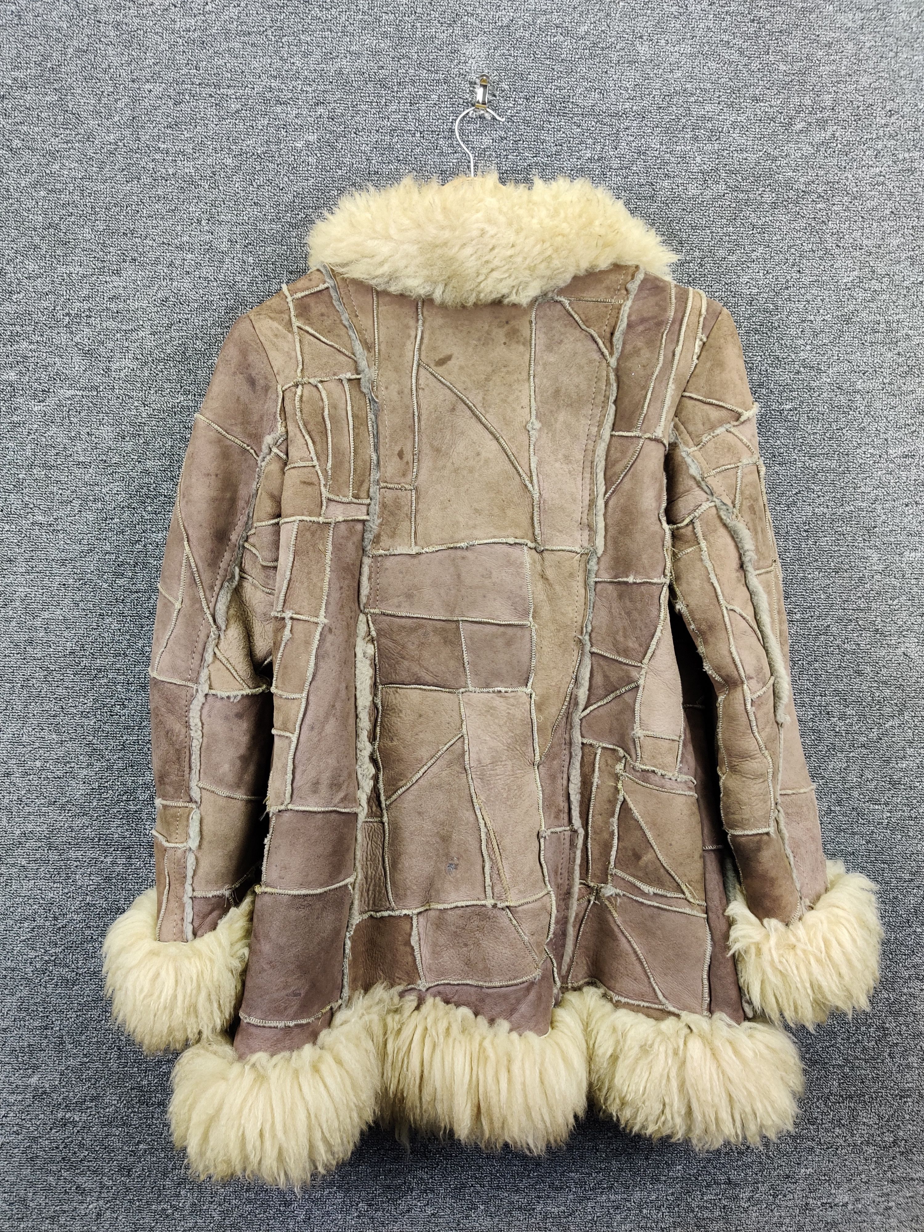 If Six Was Nine Vintage Patchwork Mink Fur Suede Leather Jacket Size US M / EU 48-50 / 2 - 8 Thumbnail
