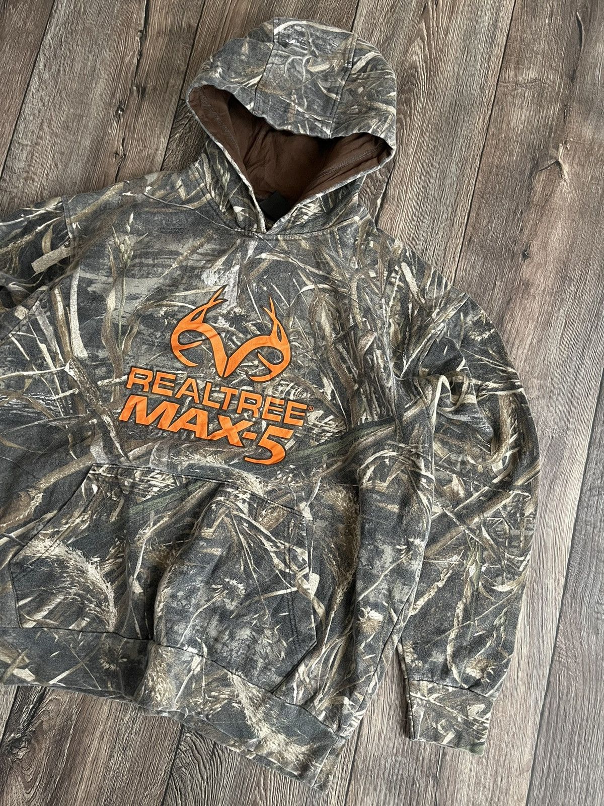Realtree Vintage Real tree Centre Logo Max-5 Camo Boxy Fit Y2K Hoodie Size US XL / EU 56 / 4 - 2 Thumbnail