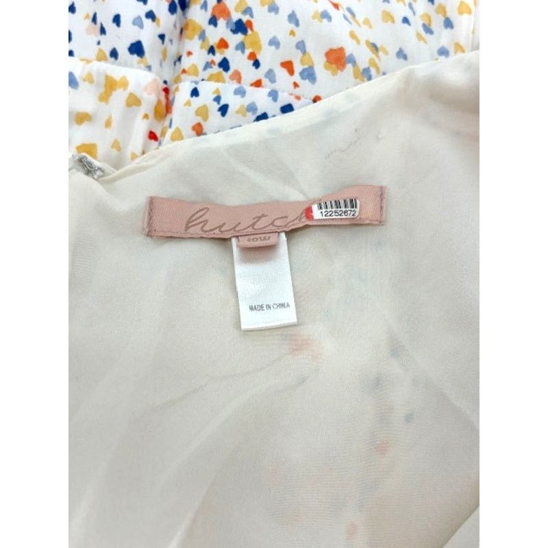 Hutch Hutch Multi Heart V-Neck High-Low Dress in White – Size 18W Size XXL / US 16-18 / IT 52-54 - 6 Thumbnail