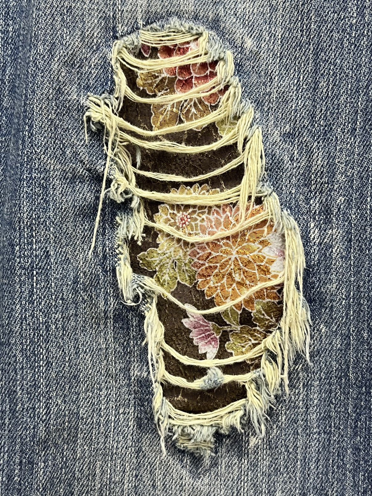 Real Japan Blues 🔥FYE🔥GUMU Grunge Frayed Distressed Ripped Denim Jeans Size US 32 / EU 48 - 15 Thumbnail