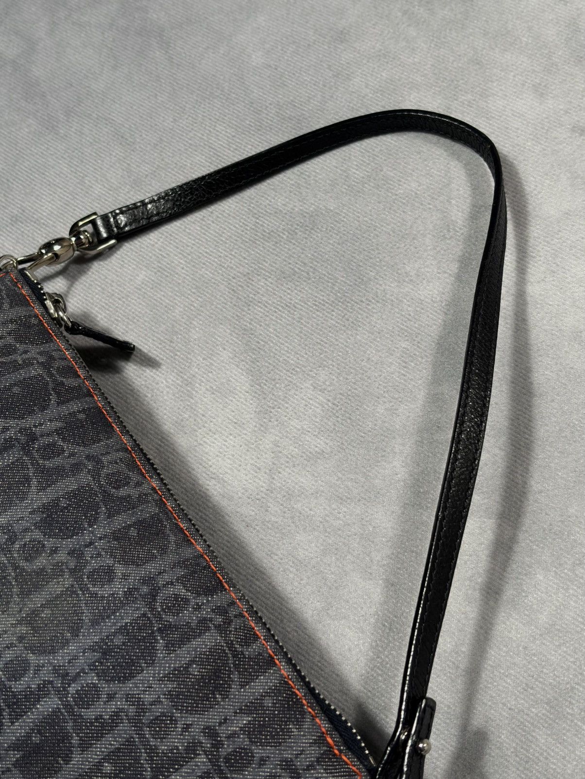 Dior RARE DIOR BY GALLIANO 2005 Trotter Denim Saddle Bag Size ONE SIZE - 10 Thumbnail