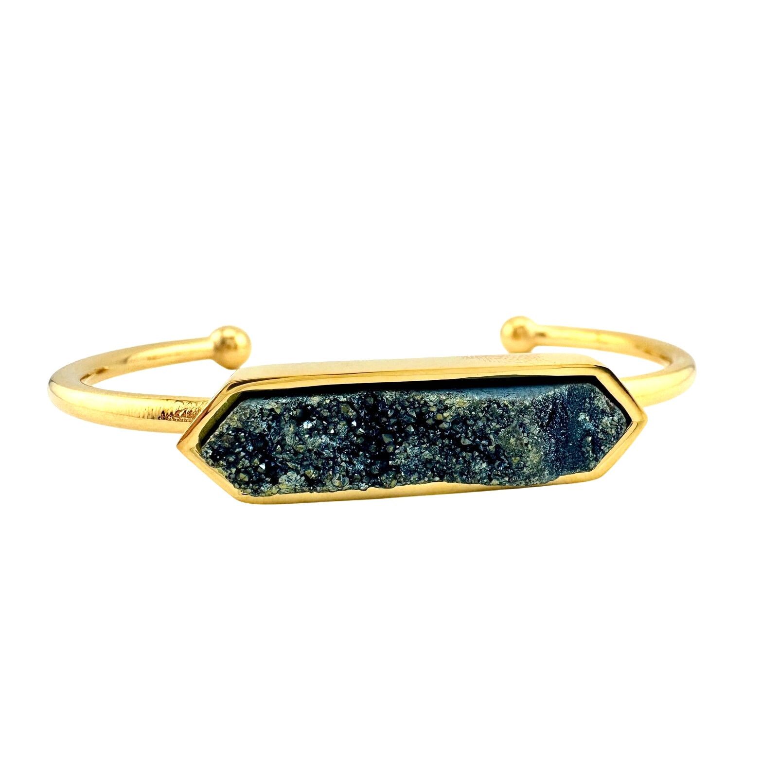 Other Denim Quartz Semi-Precious 18K Yellow Gold Plated Bangle Size ONE SIZE - 3 Thumbnail