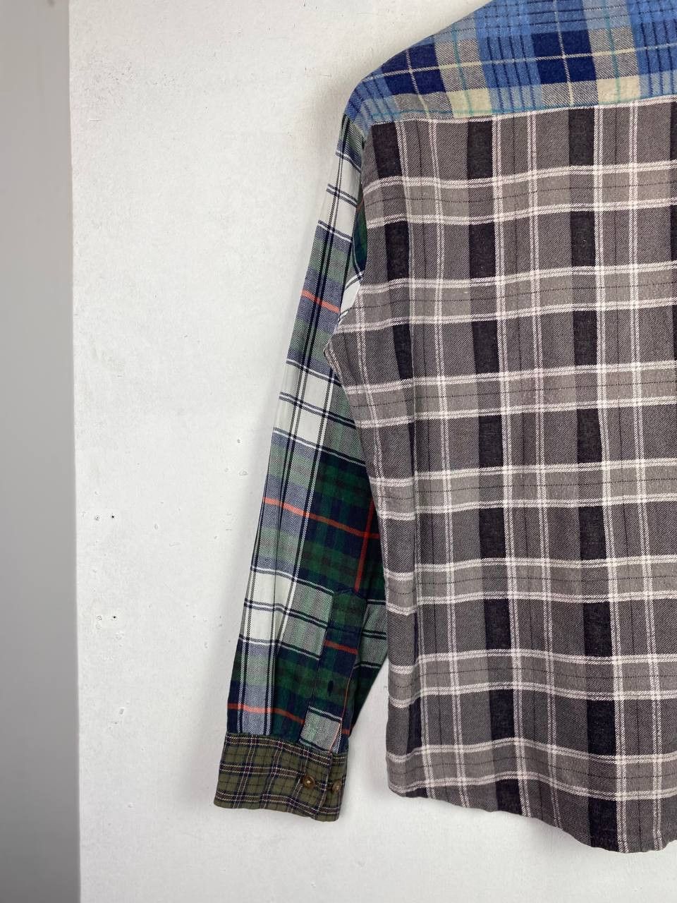 Japanese Brand japanese brand patchworks flannel shirt nice design Size US M / EU 48-50 / 2 - 7 Thumbnail